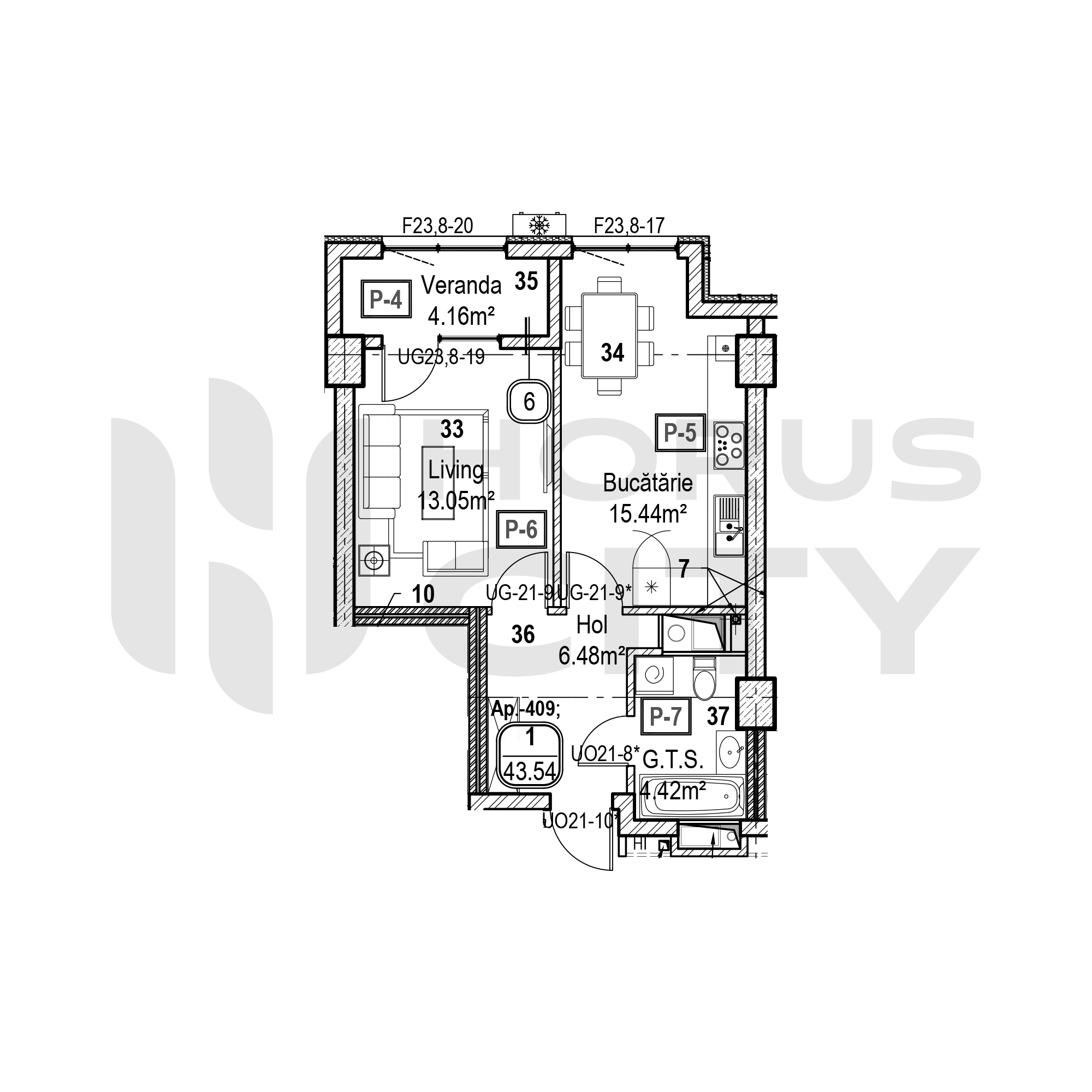 Apartament cu 1 cameră