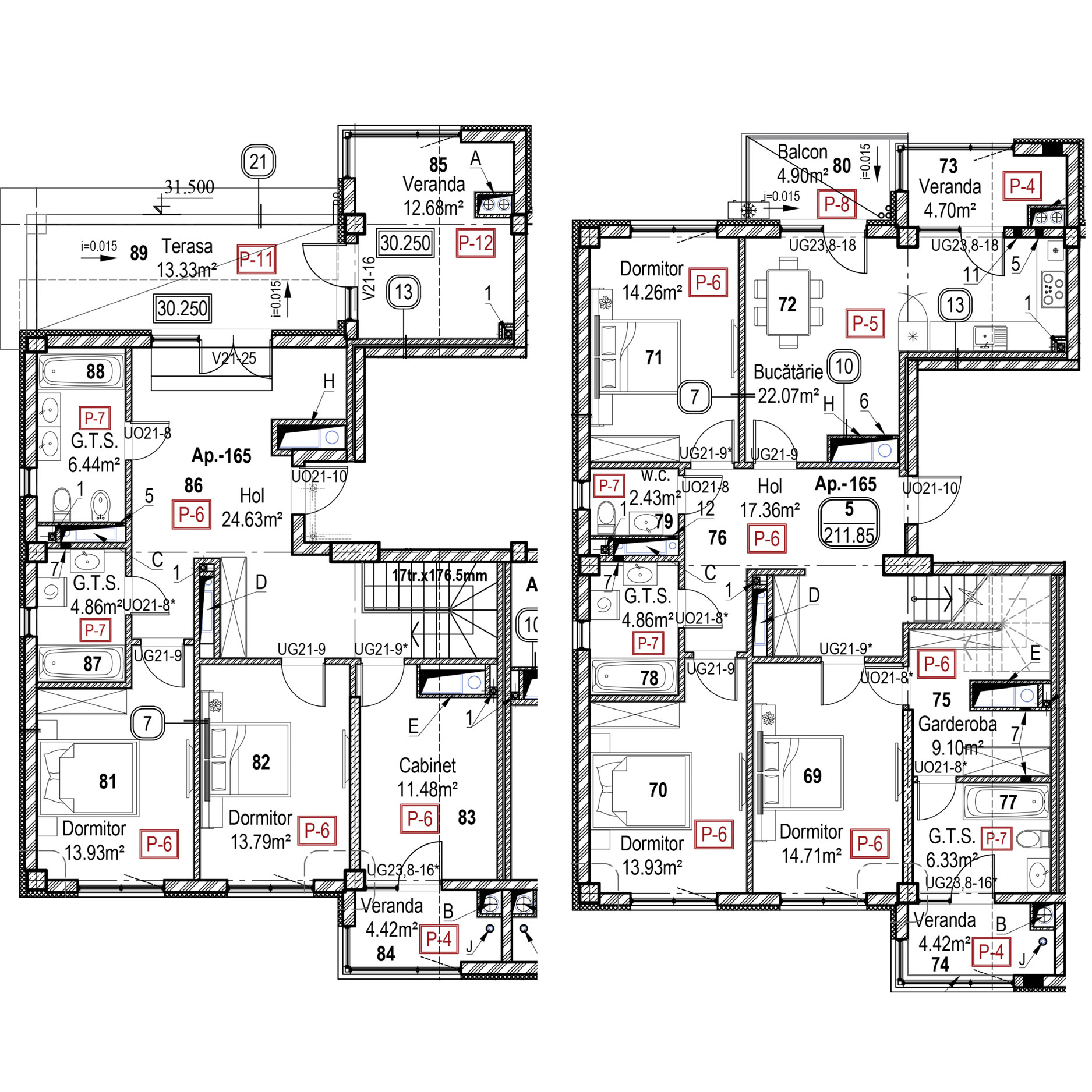 Apartament cu 5 camere