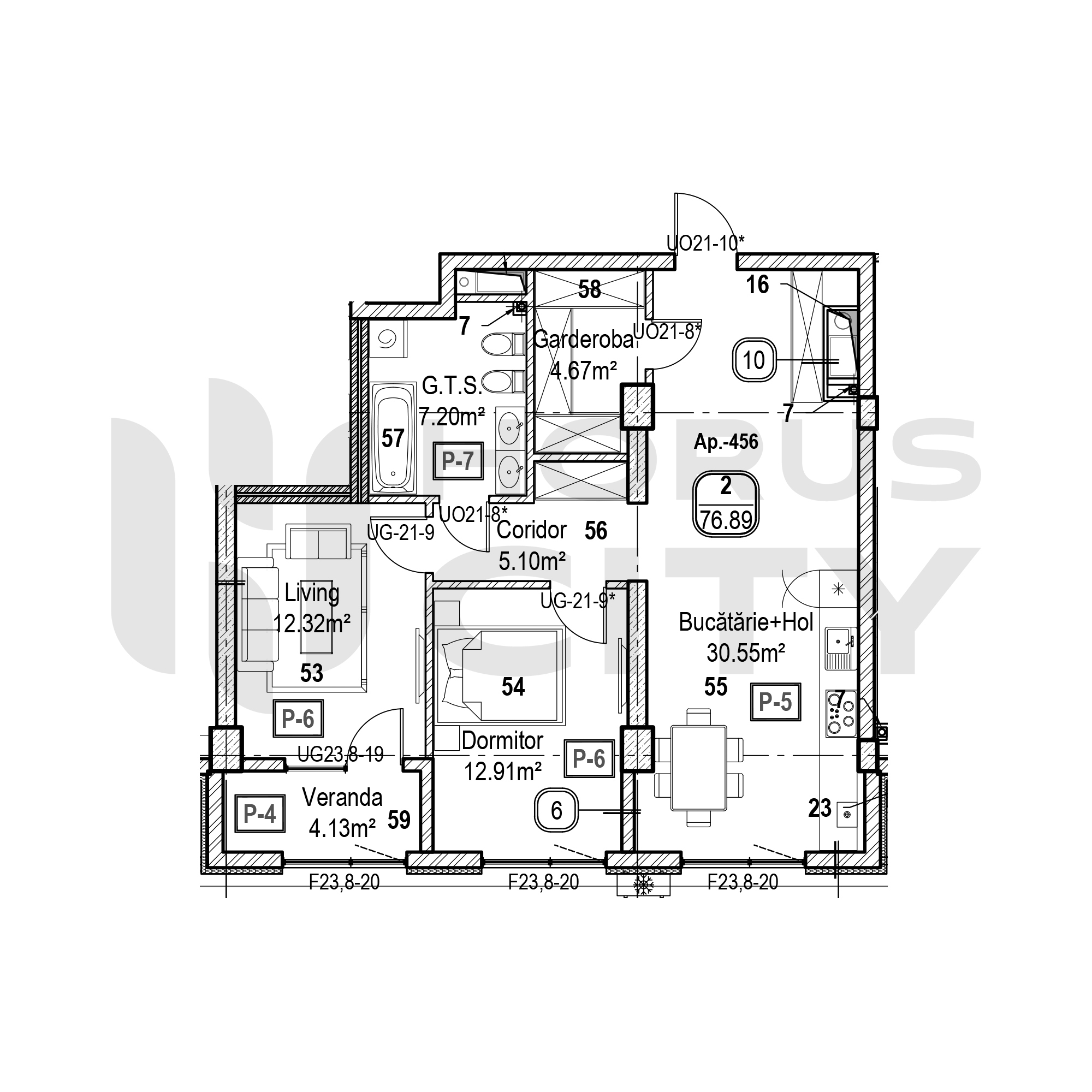 Apartament cu 2 camere