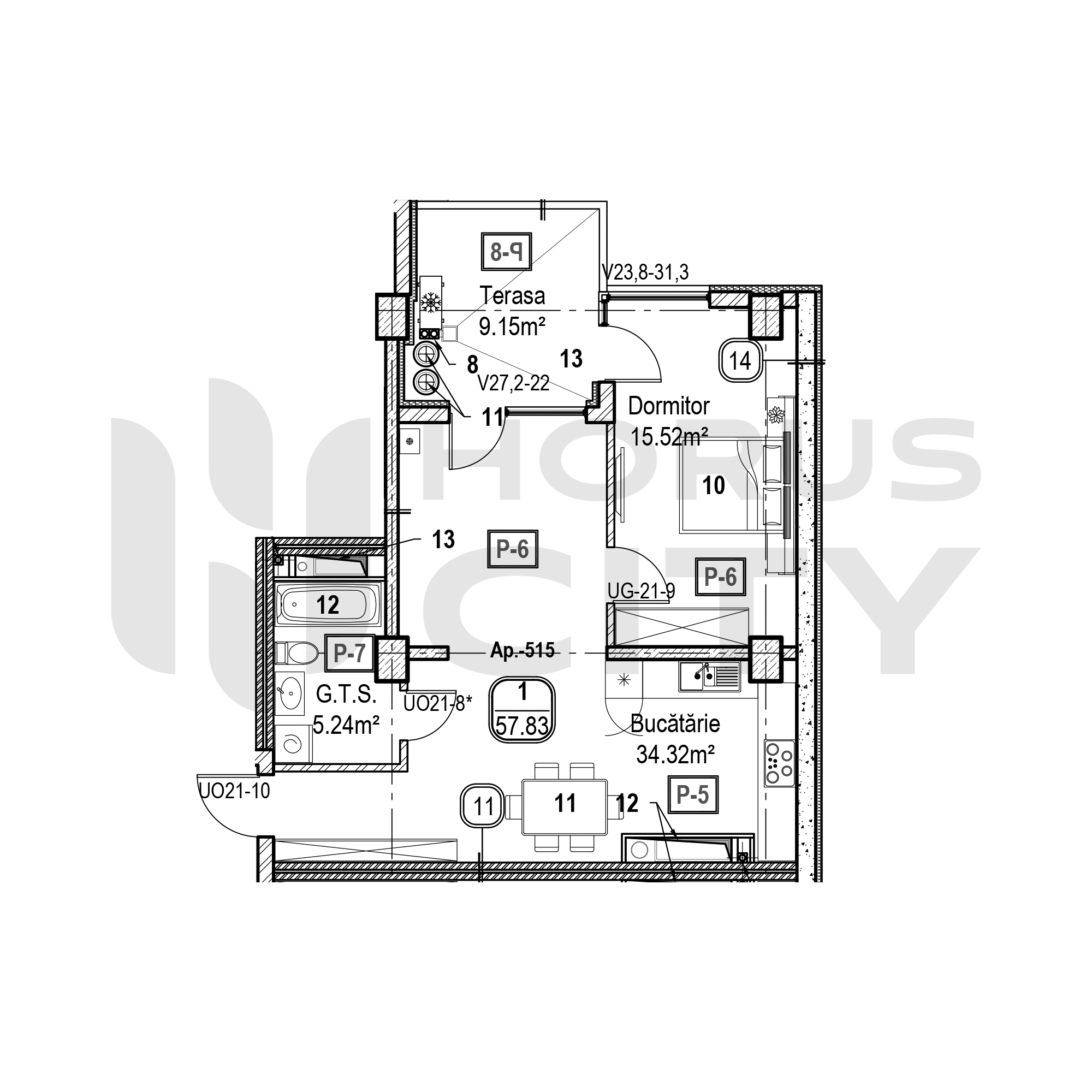 Apartament cu 1 cameră