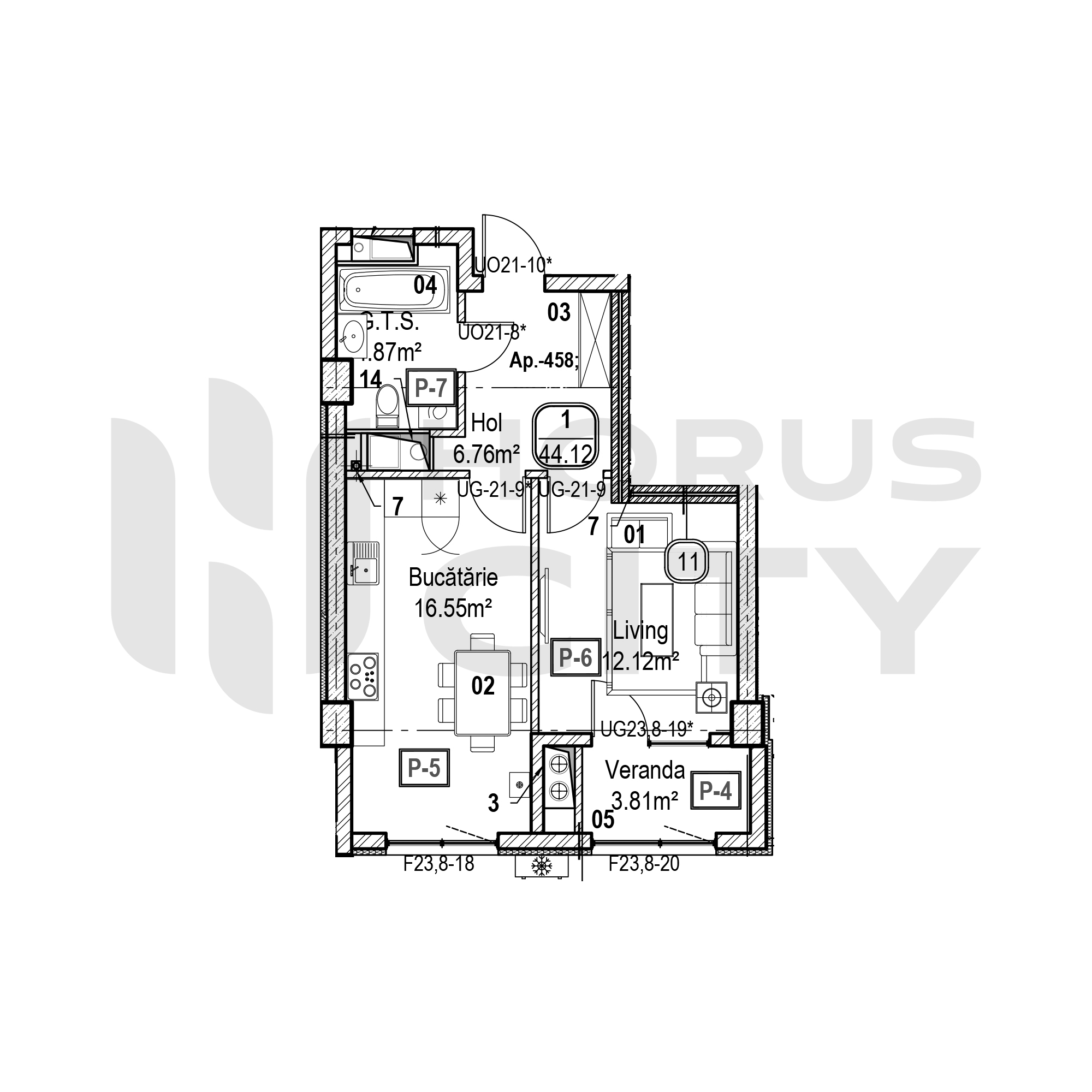 Apartament cu 1 cameră