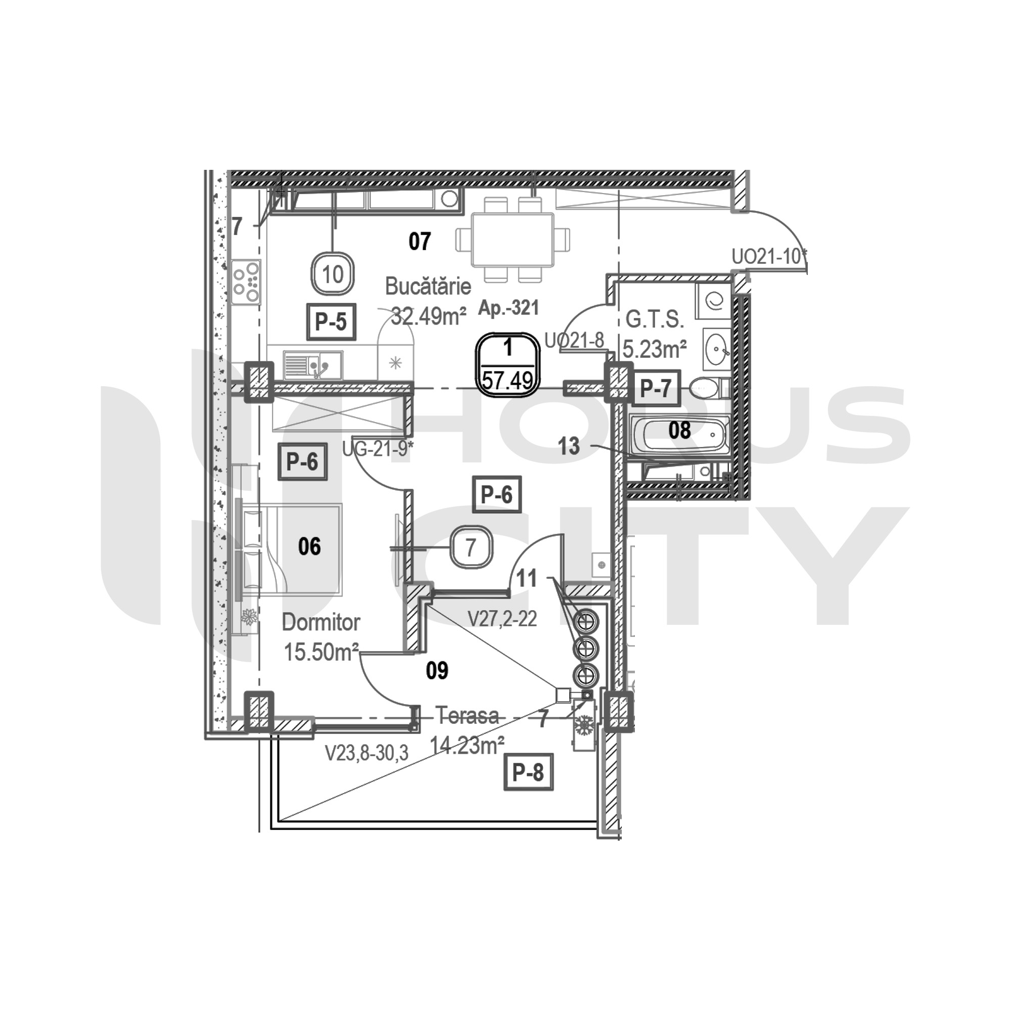 Apartament cu 1 cameră