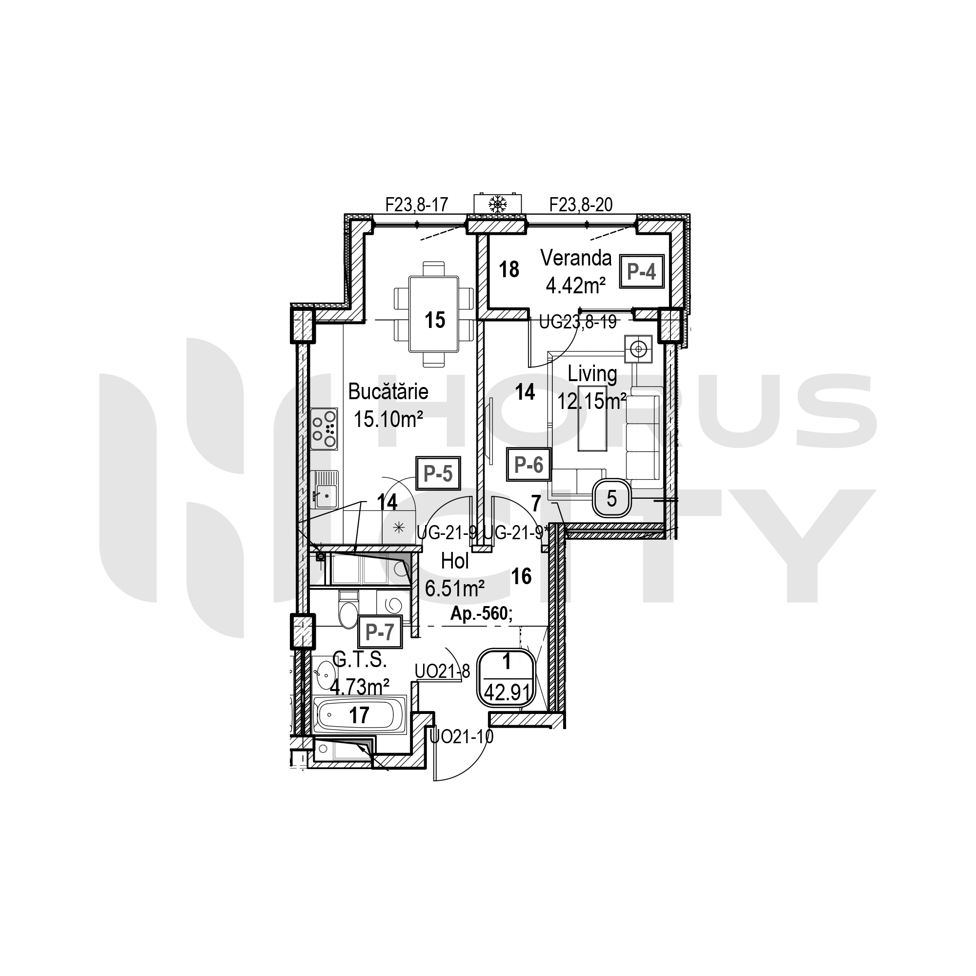 Apartament cu 1 cameră