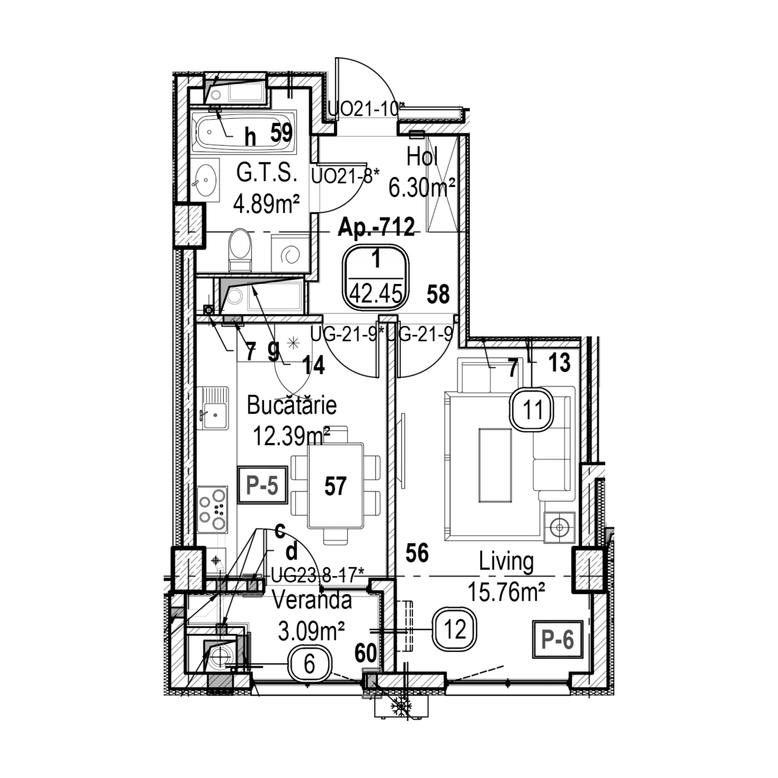 Apartament cu 1 cameră