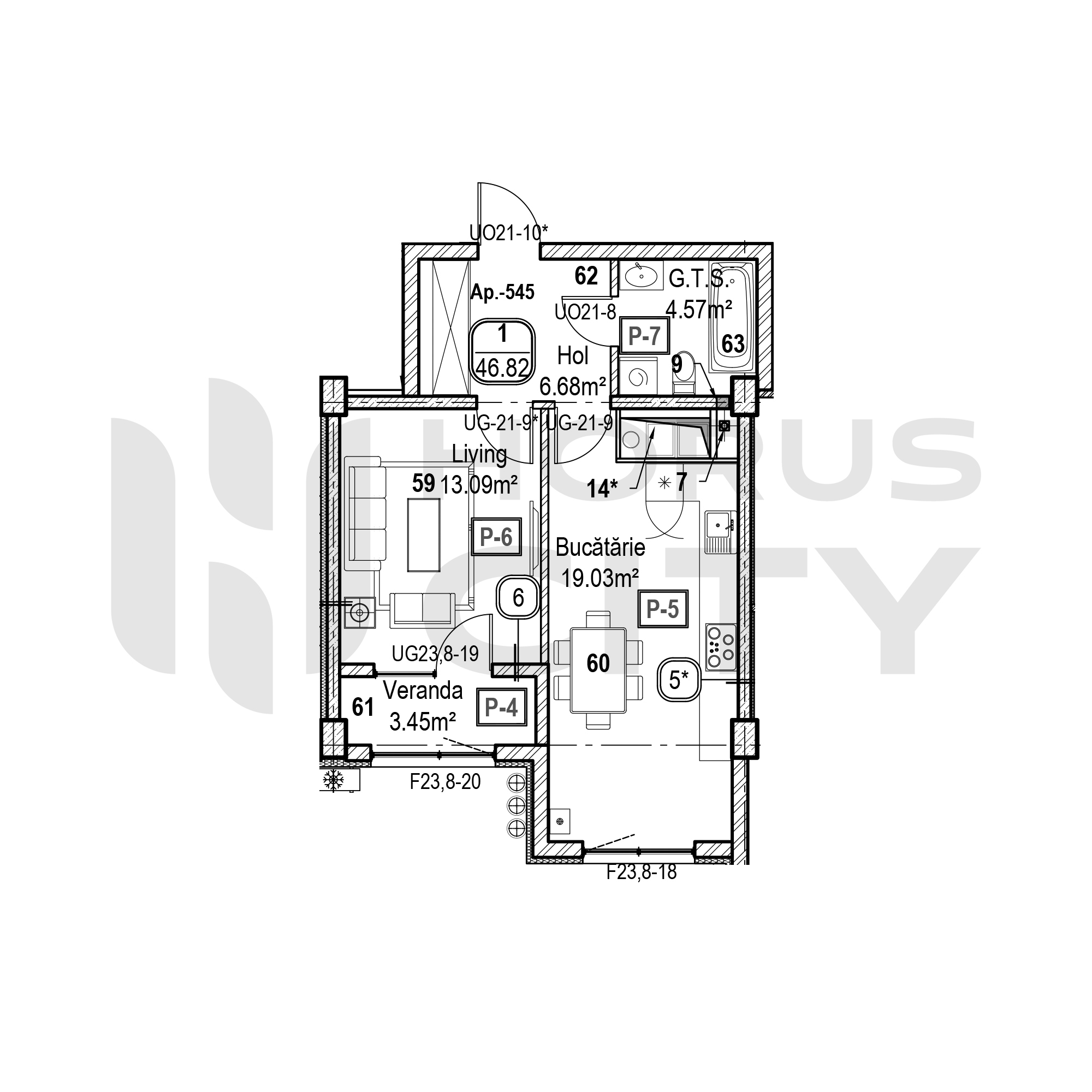 Apartament cu 1 cameră