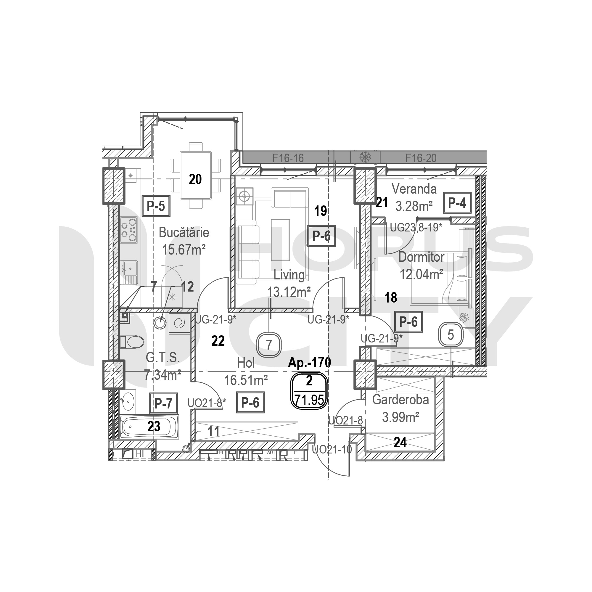 Apartament cu 2 camere