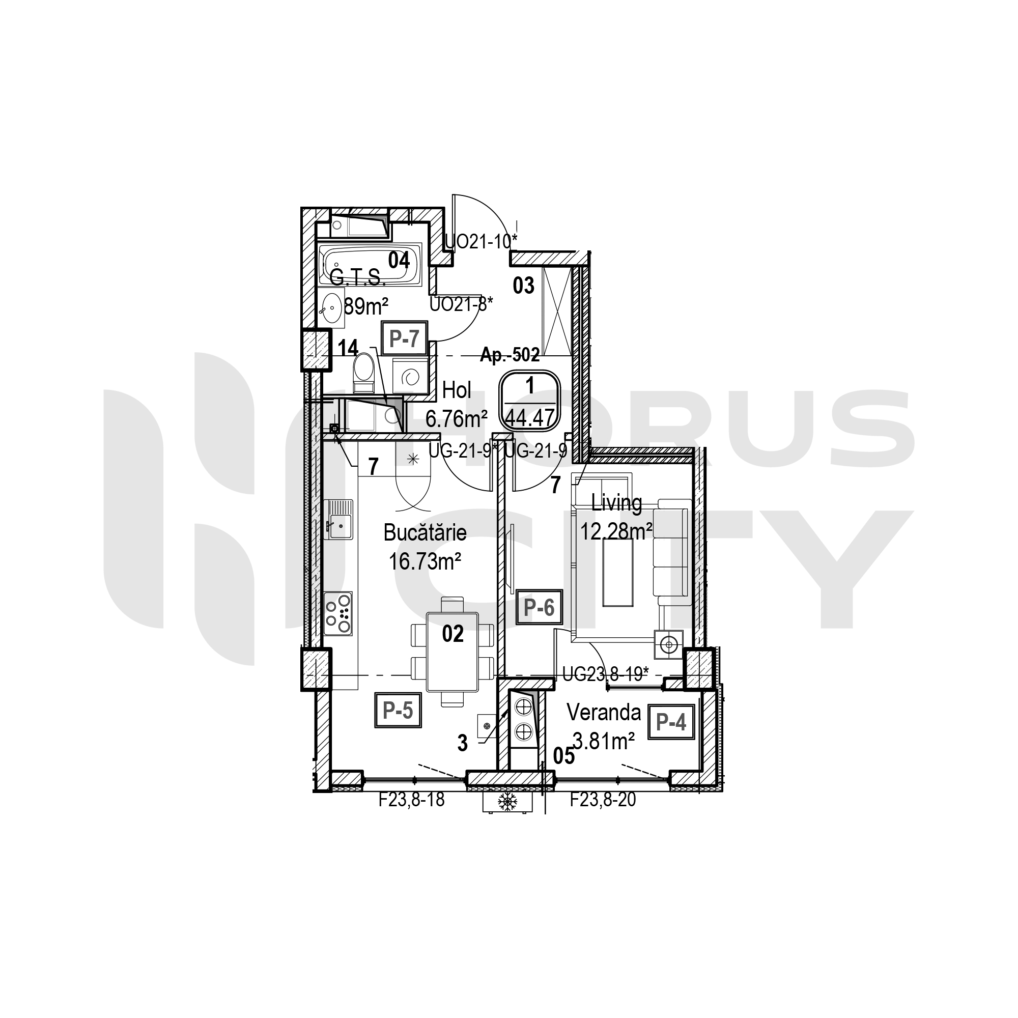 Apartament cu 1 cameră