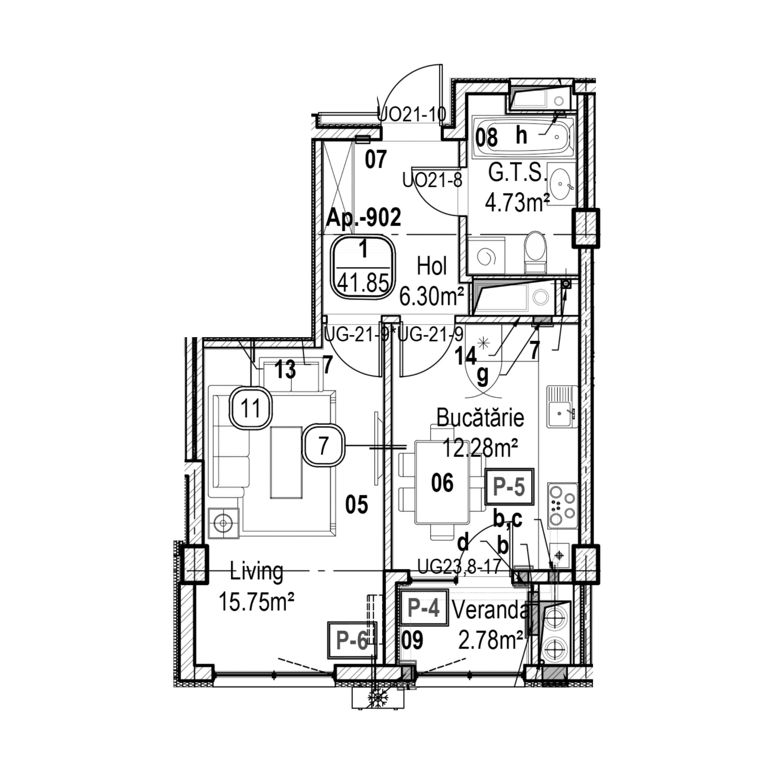 Apartament cu 1 cameră