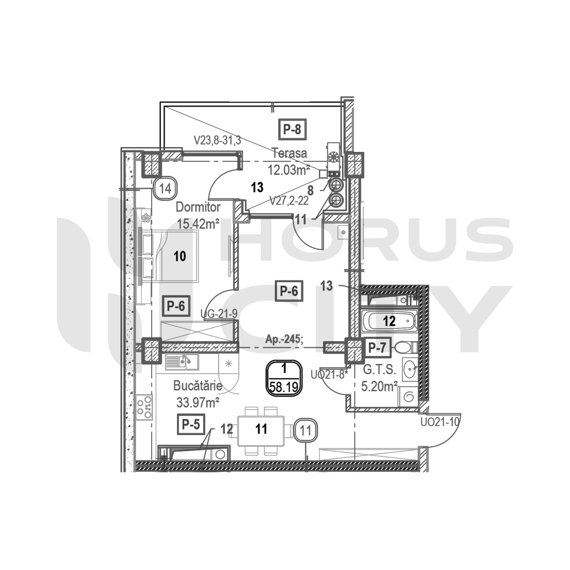 Apartament cu 1 cameră