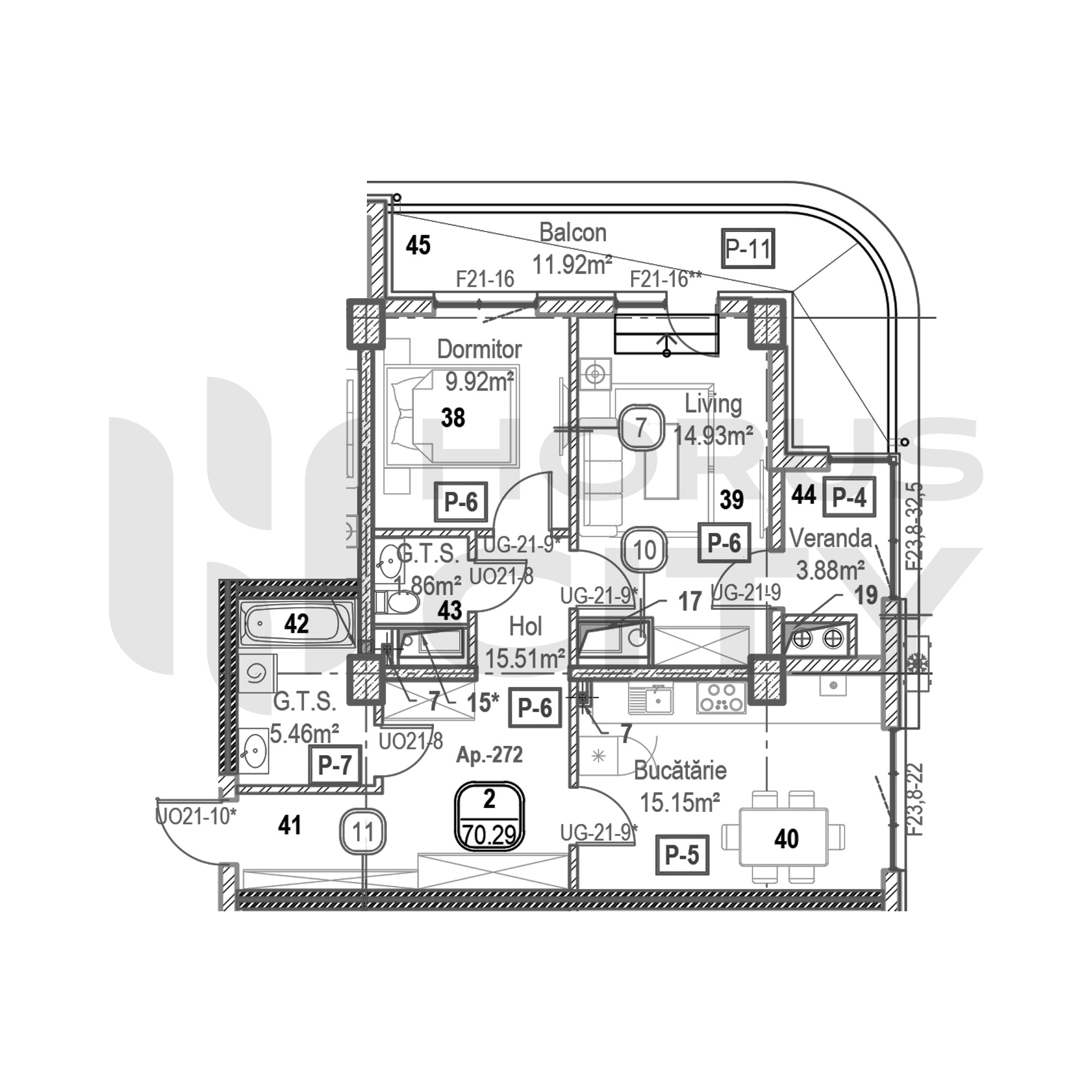 Apartament cu 2 camere