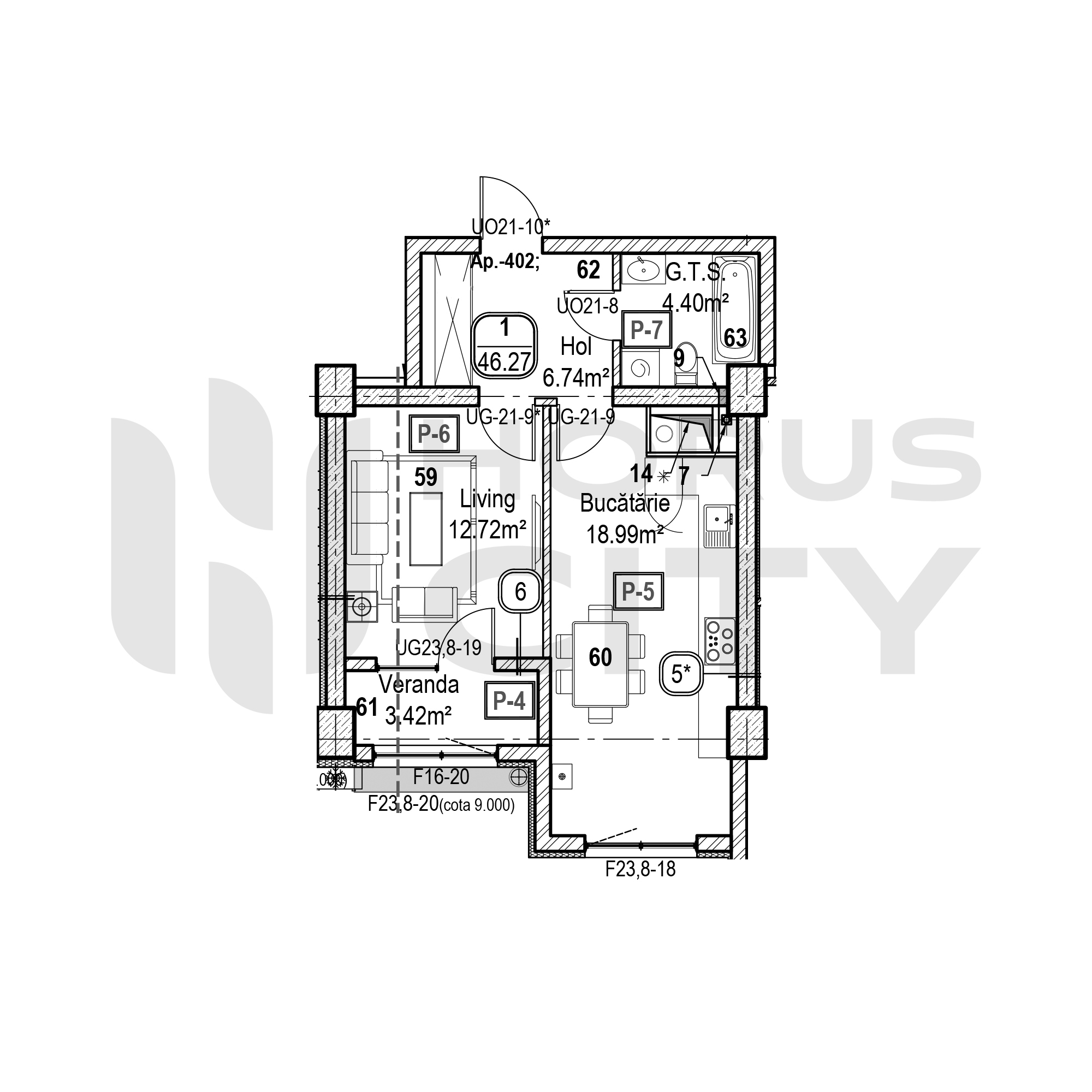 Apartament cu 1 cameră