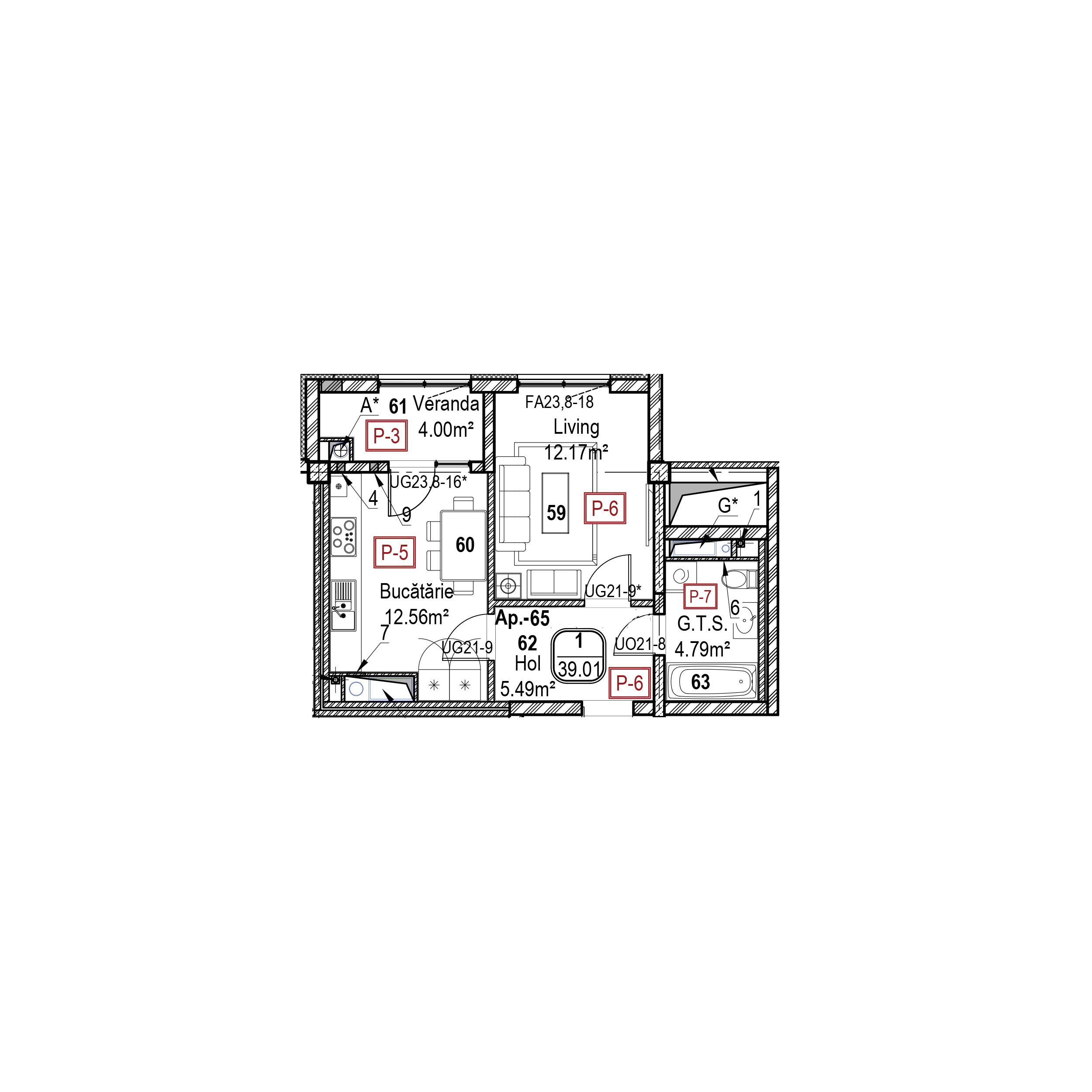 Apartament cu 1 cameră