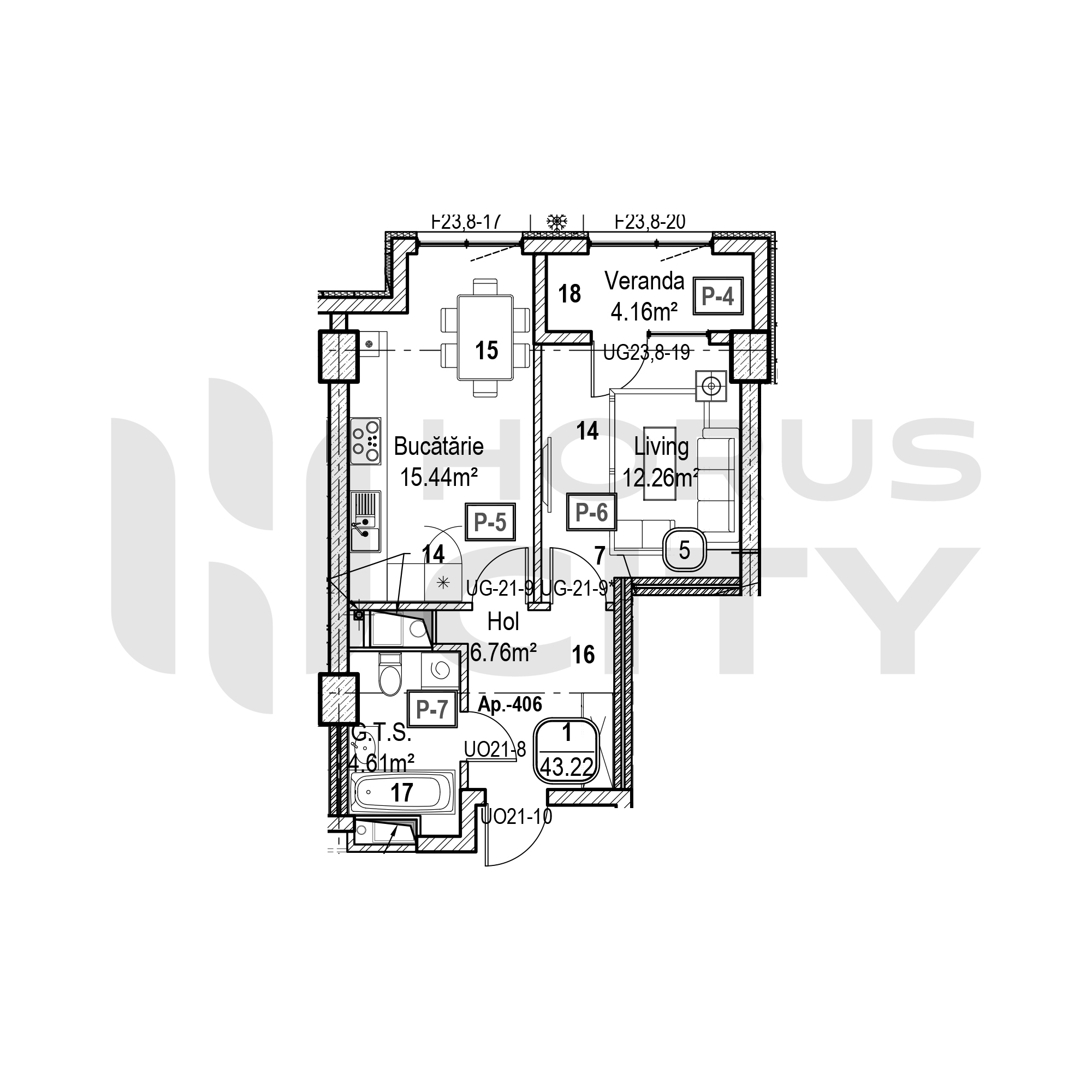 Apartament cu 1 cameră