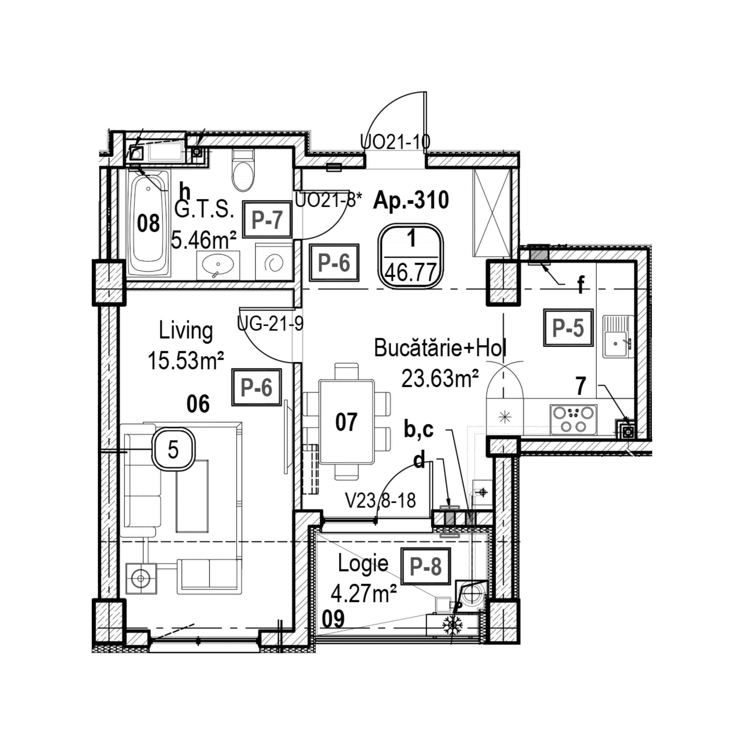 Apartament cu 1 cameră