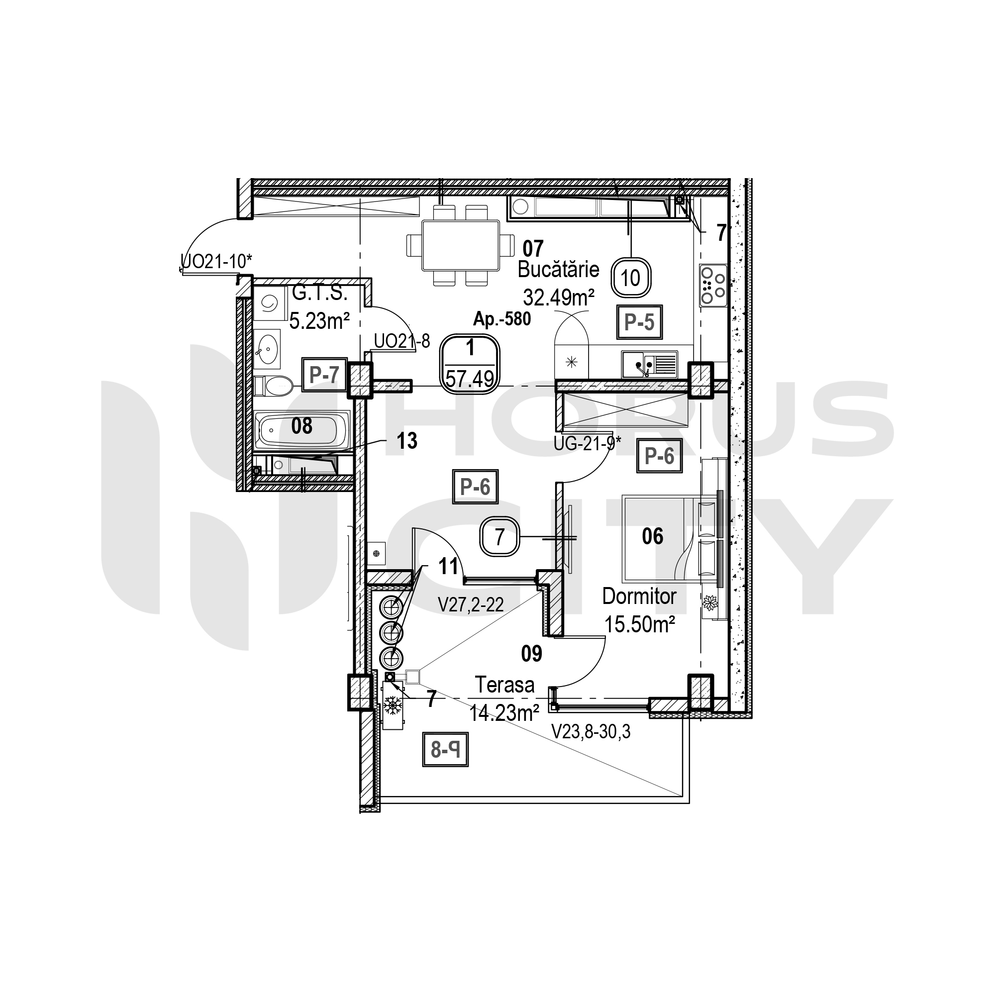 Apartament cu 1 cameră