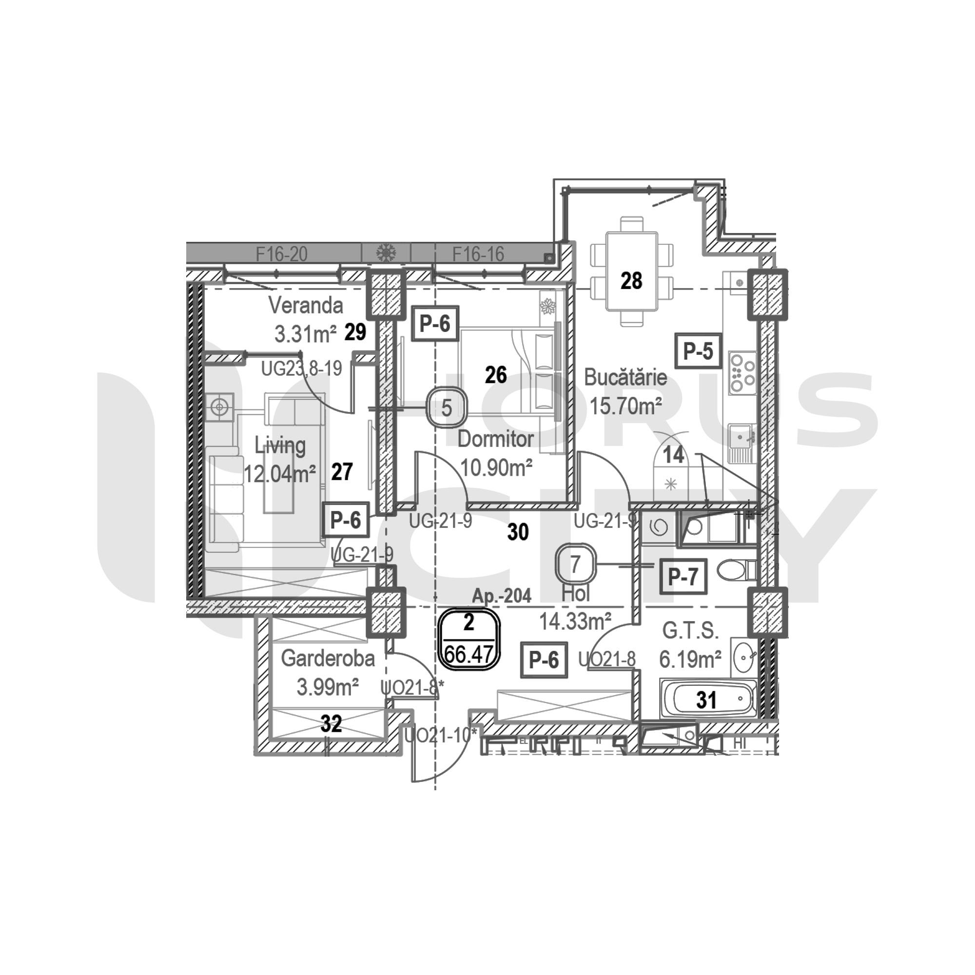 Apartament cu 2 camere