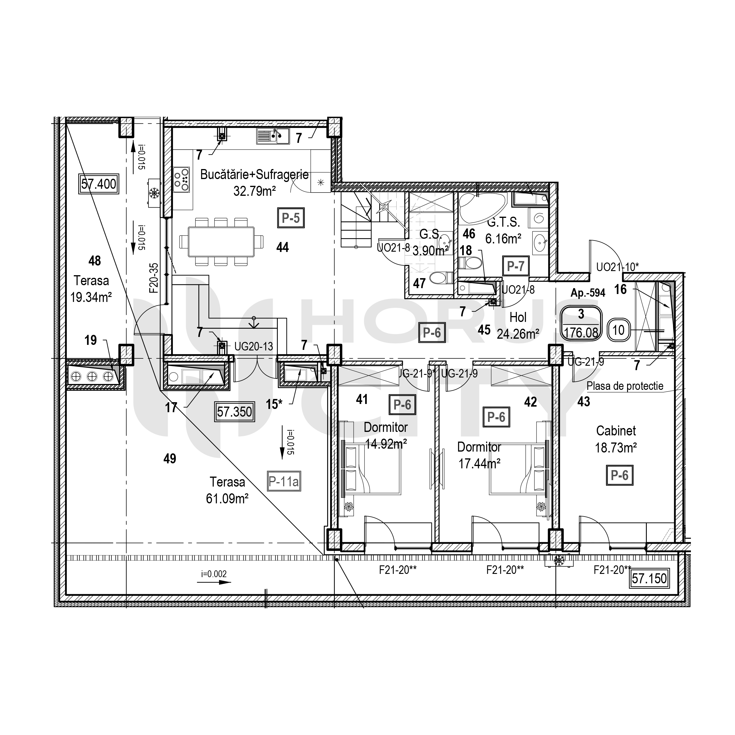 Apartament cu 3 camere