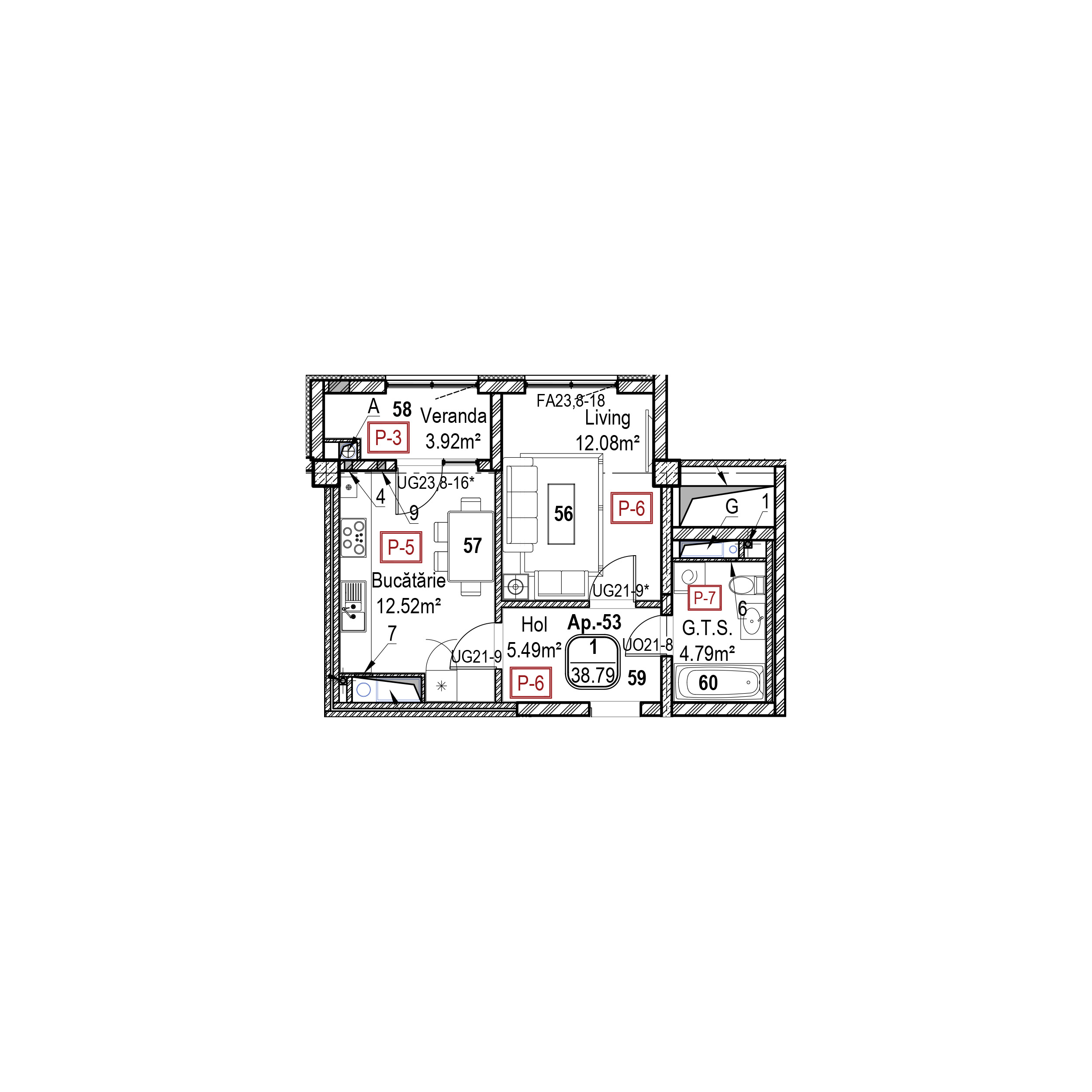 Apartament cu 1 cameră