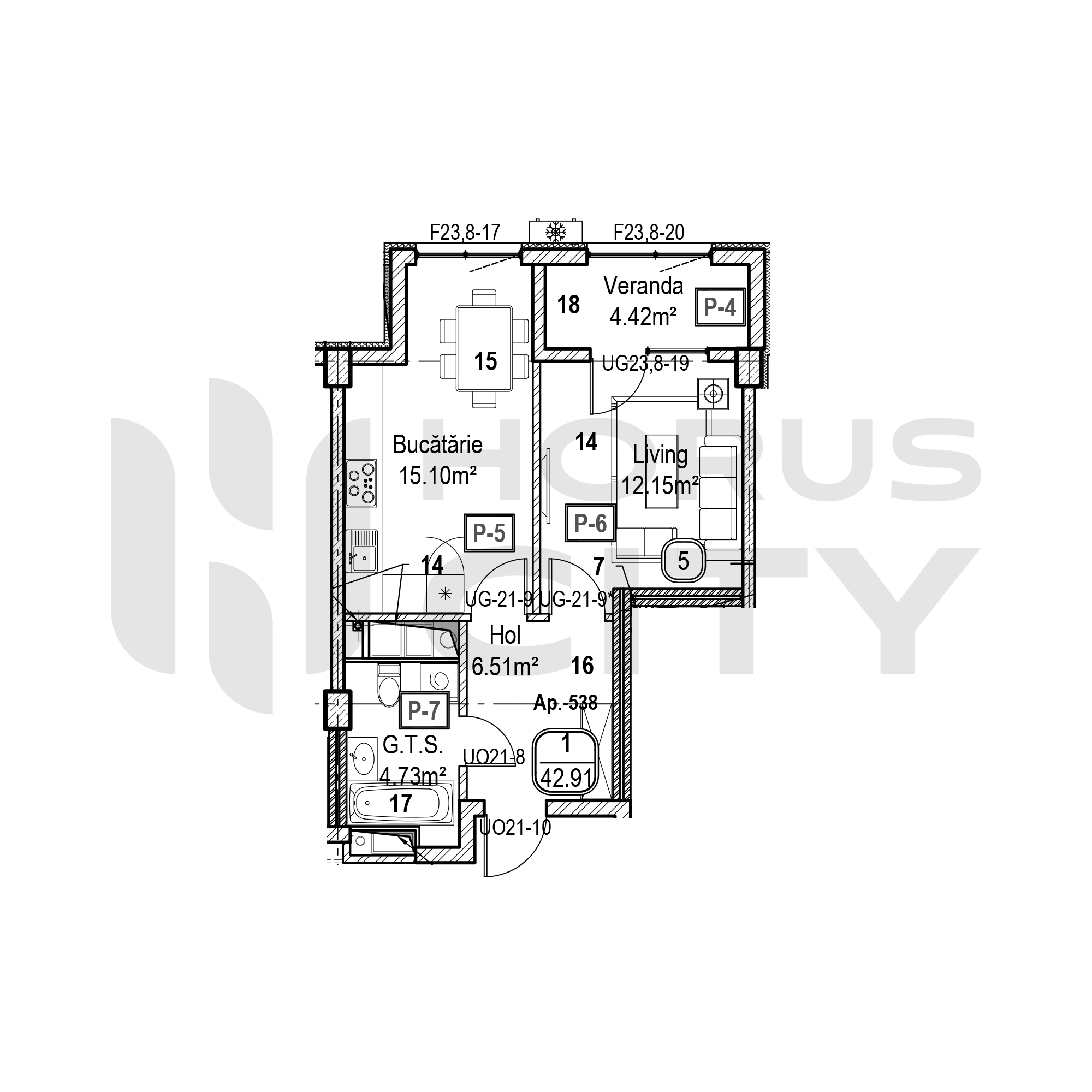 Apartament cu 1 cameră