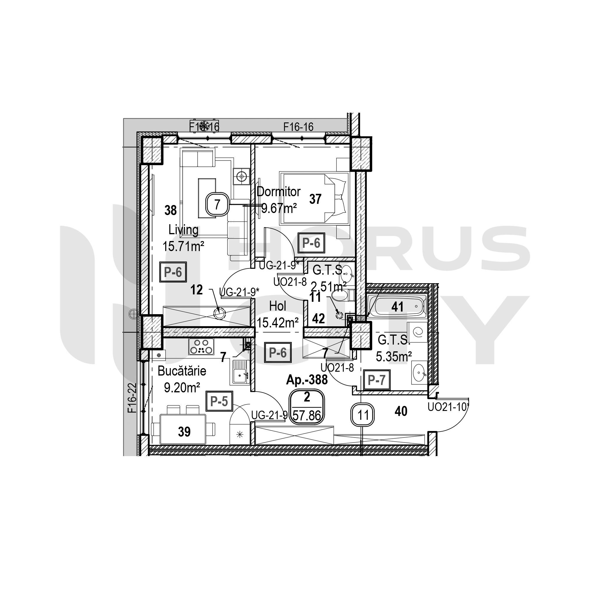 Apartament cu 2 camere