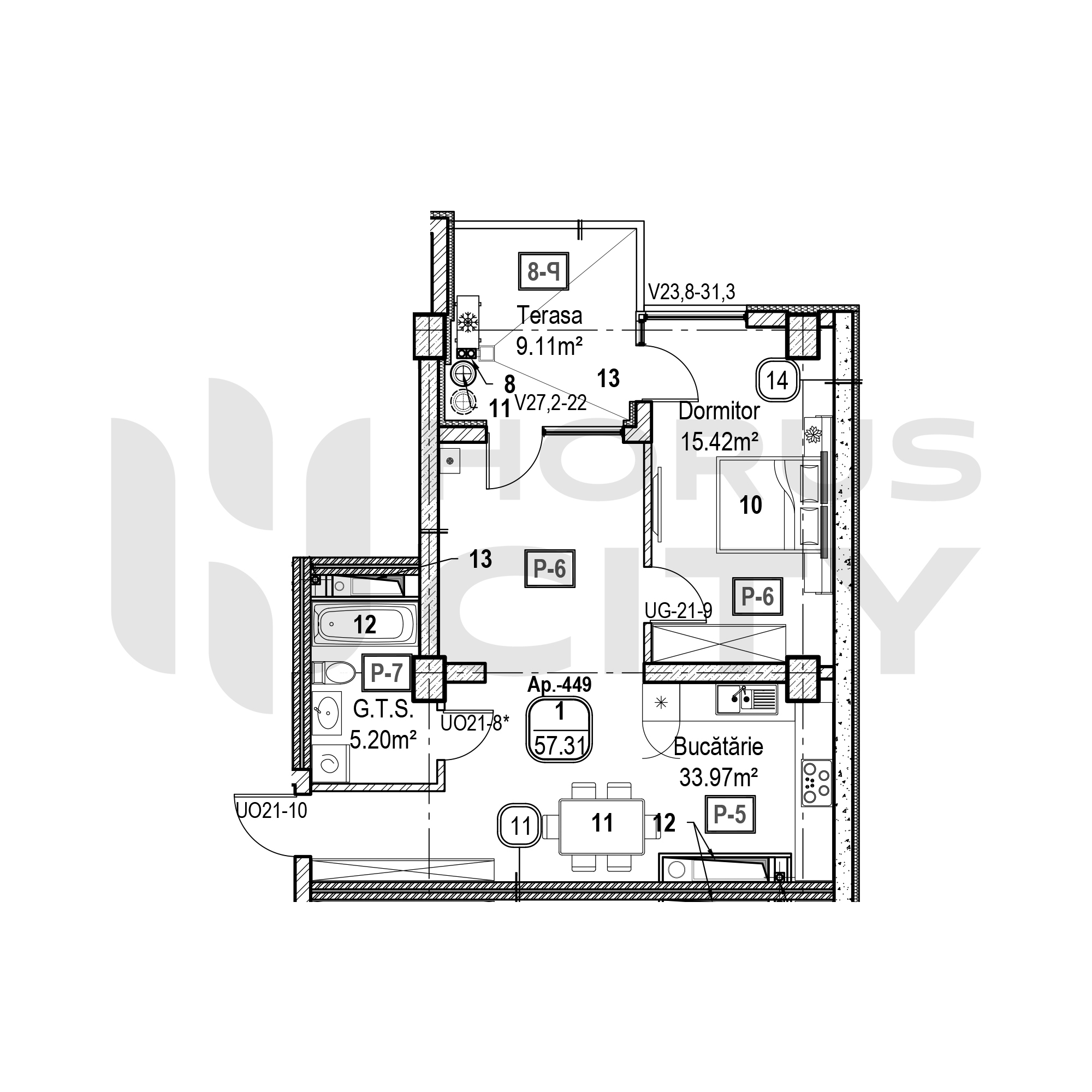 Apartament cu 1 cameră