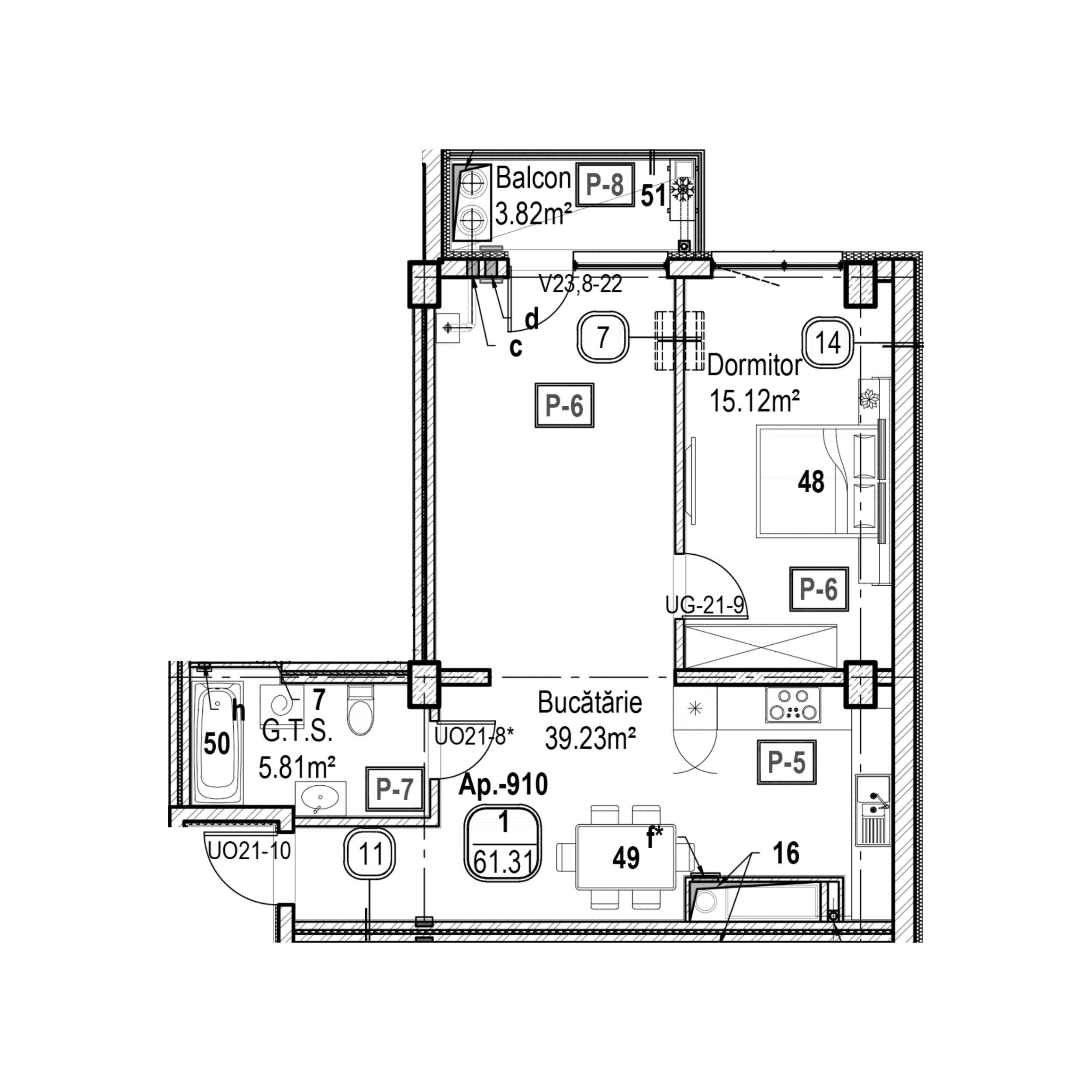 Apartament cu 1 cameră
