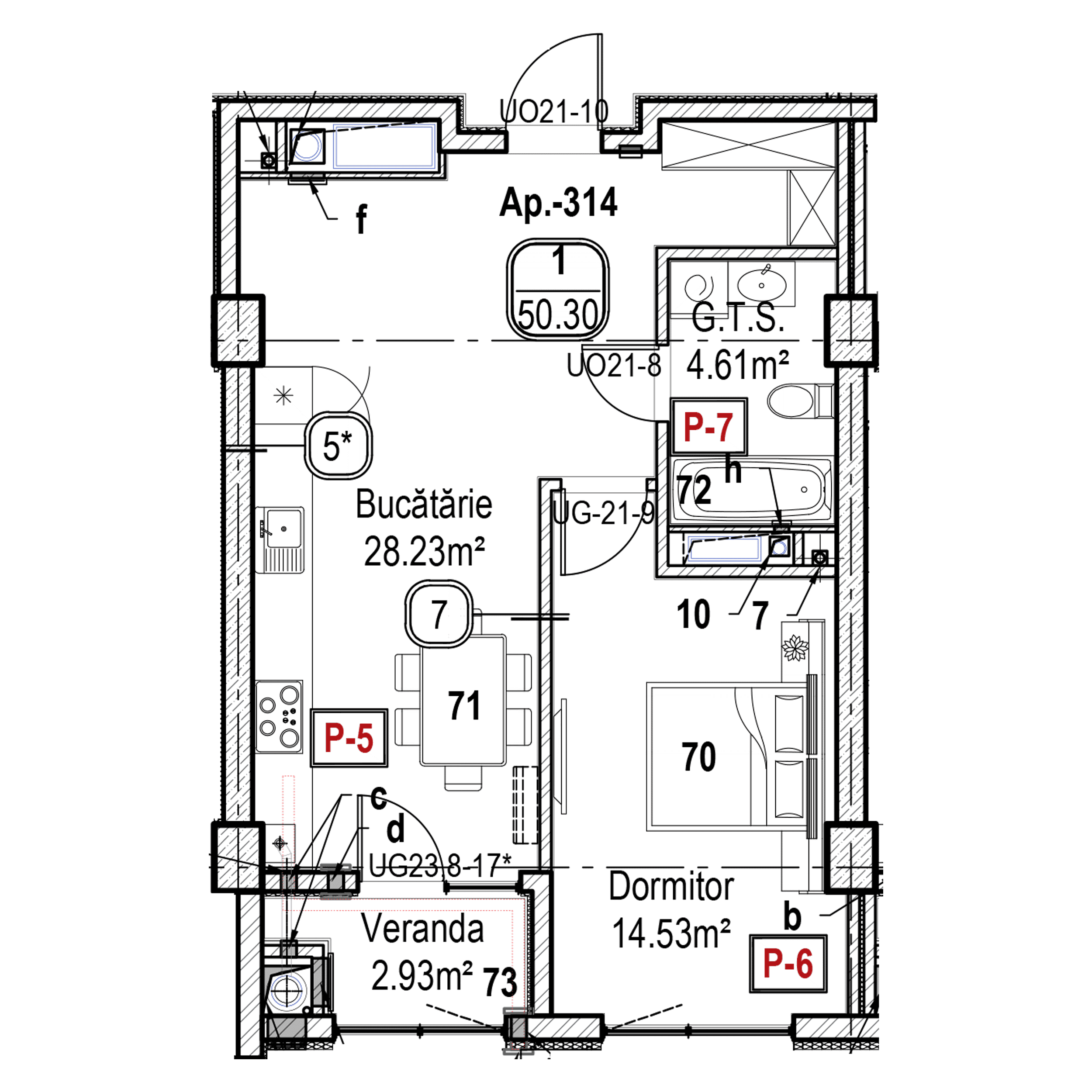 Apartament cu 1 cameră