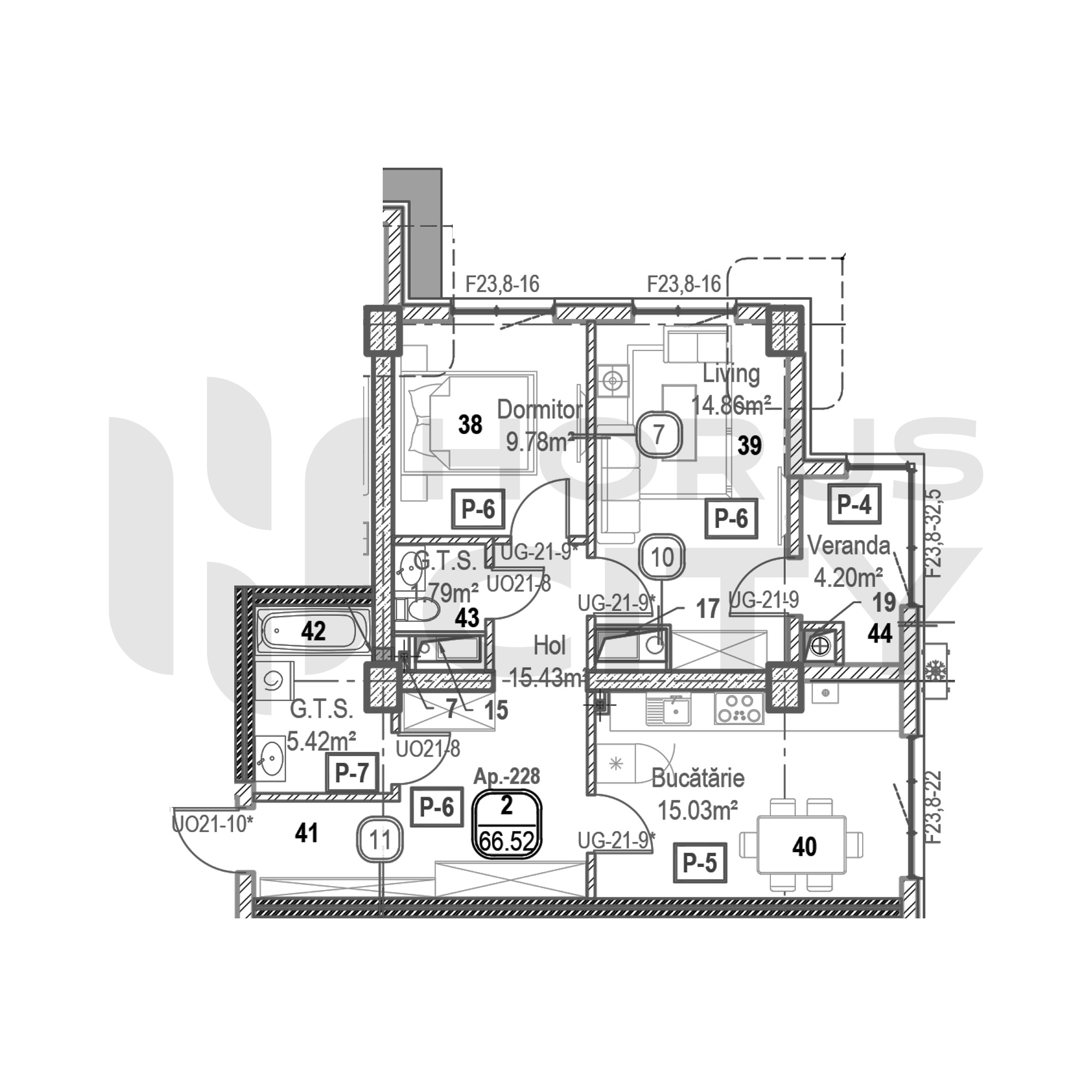 Apartament cu 2 camere
