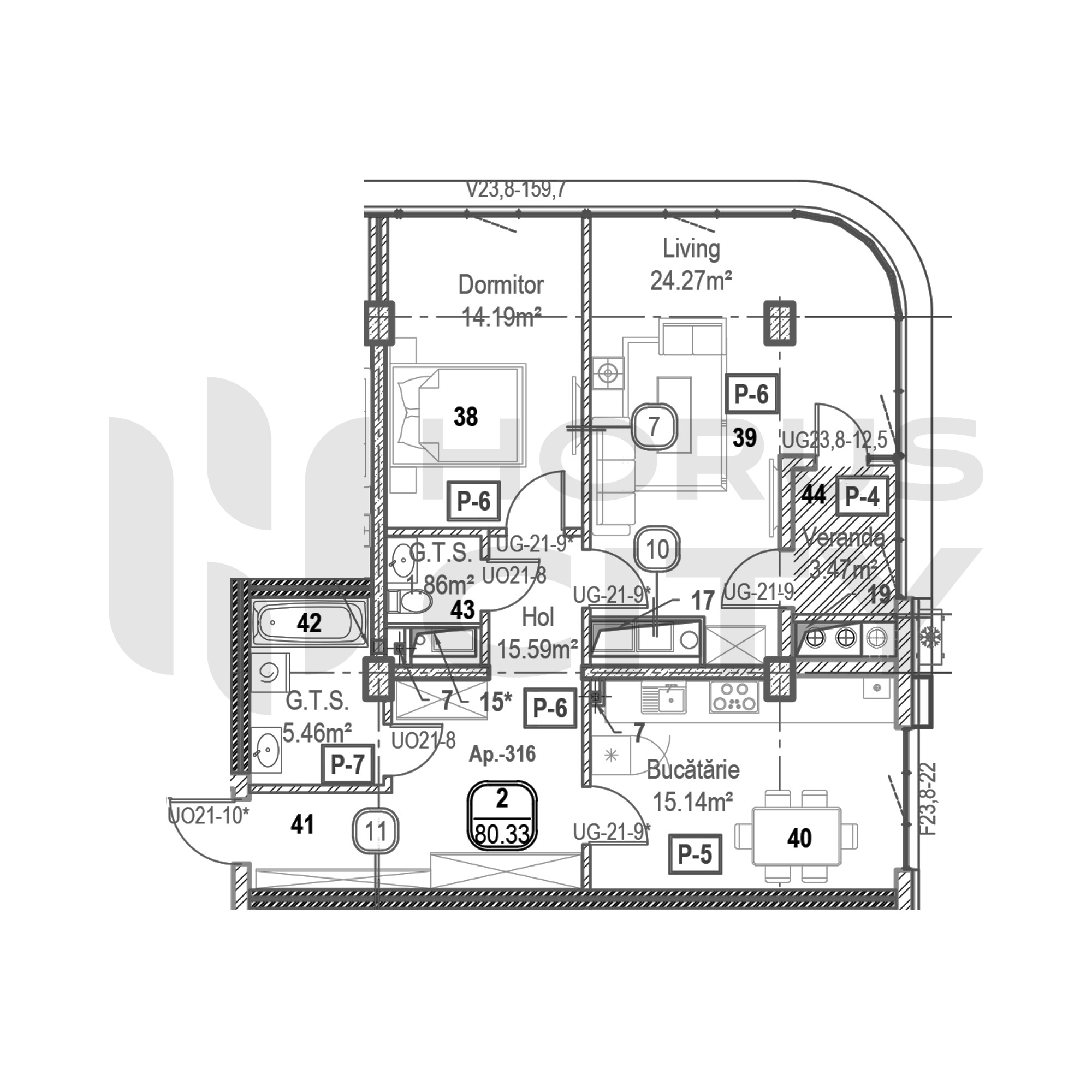 Apartament cu 2 camere