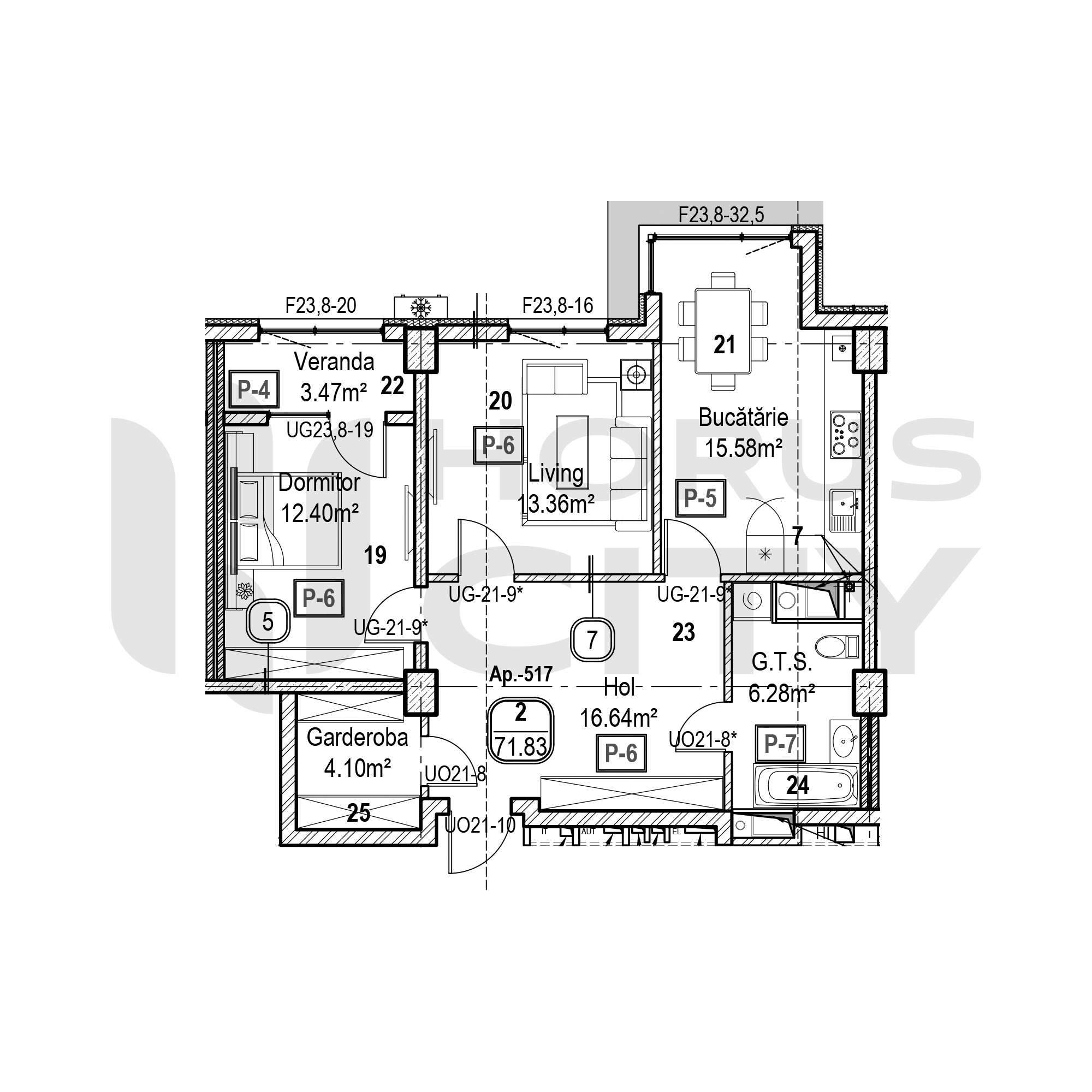 Apartament cu 2 camere
