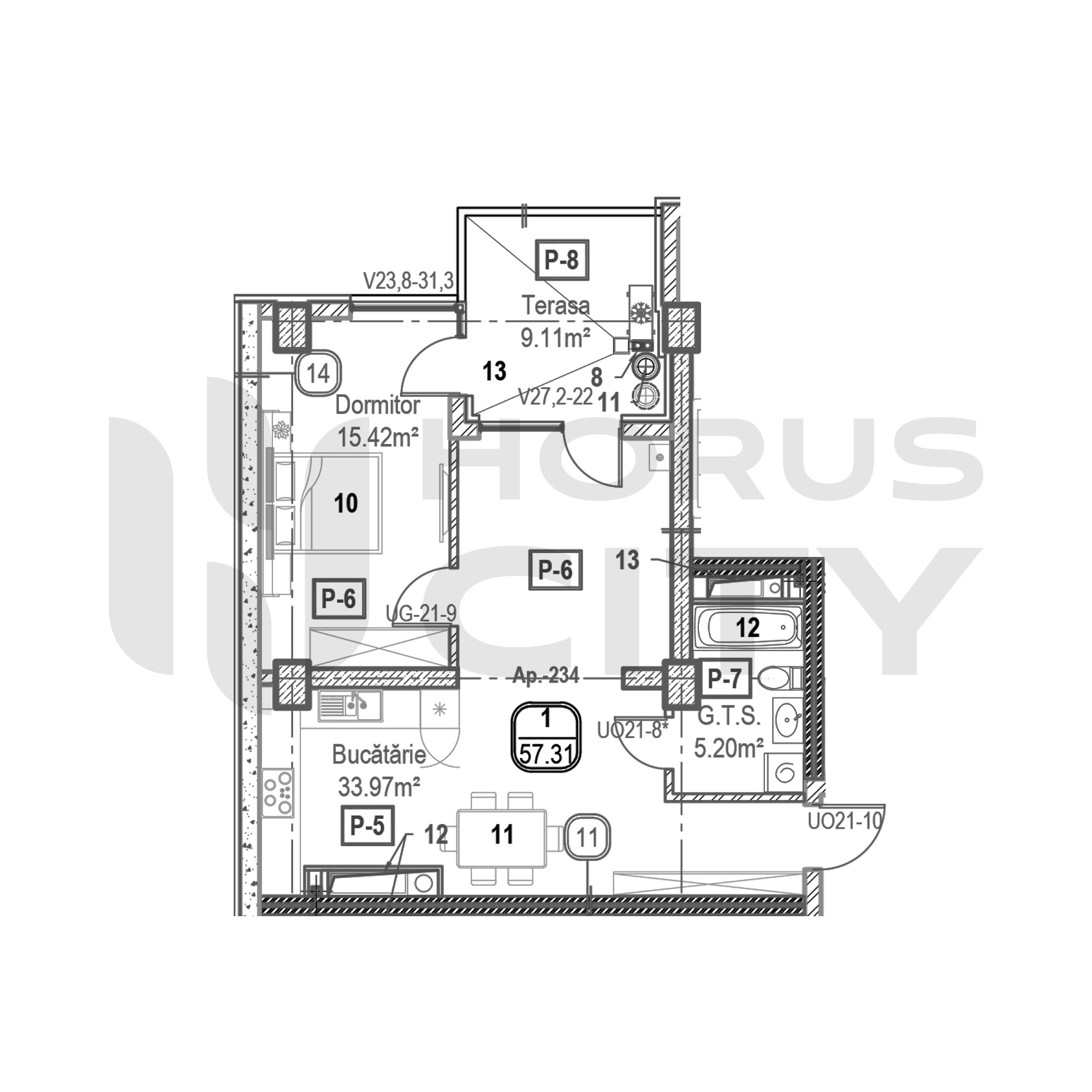 Apartament cu 1 cameră