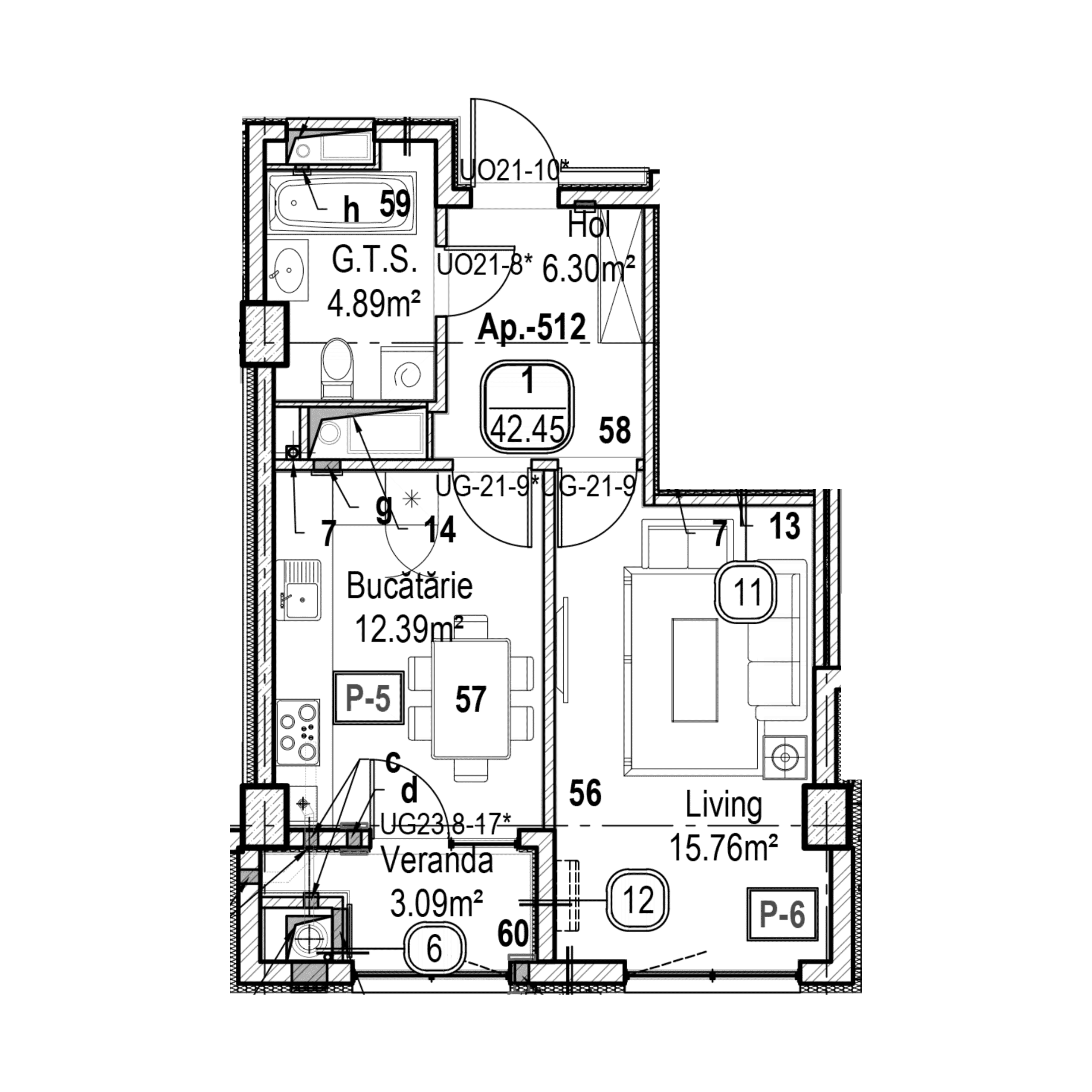 Apartament cu 1 cameră