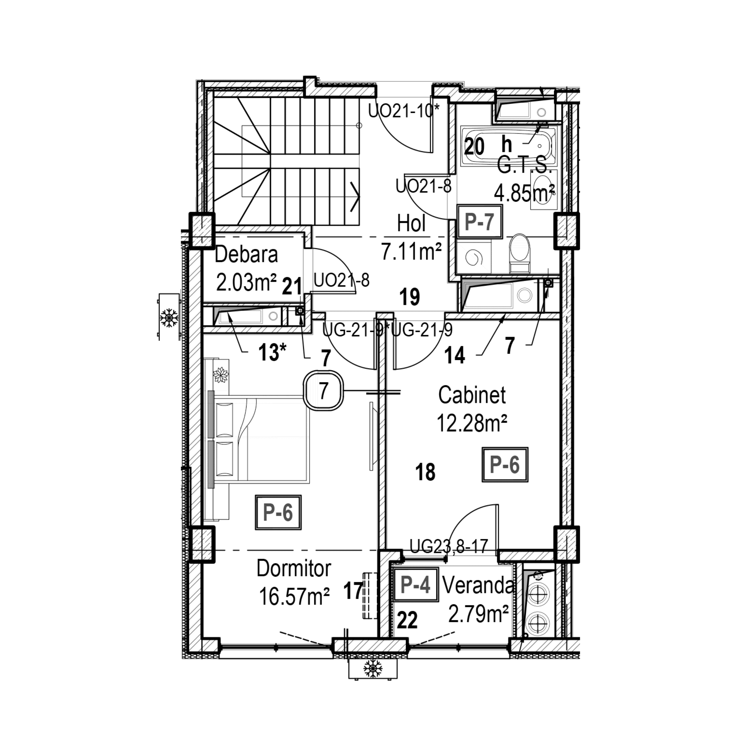 Apartament cu 3 camere