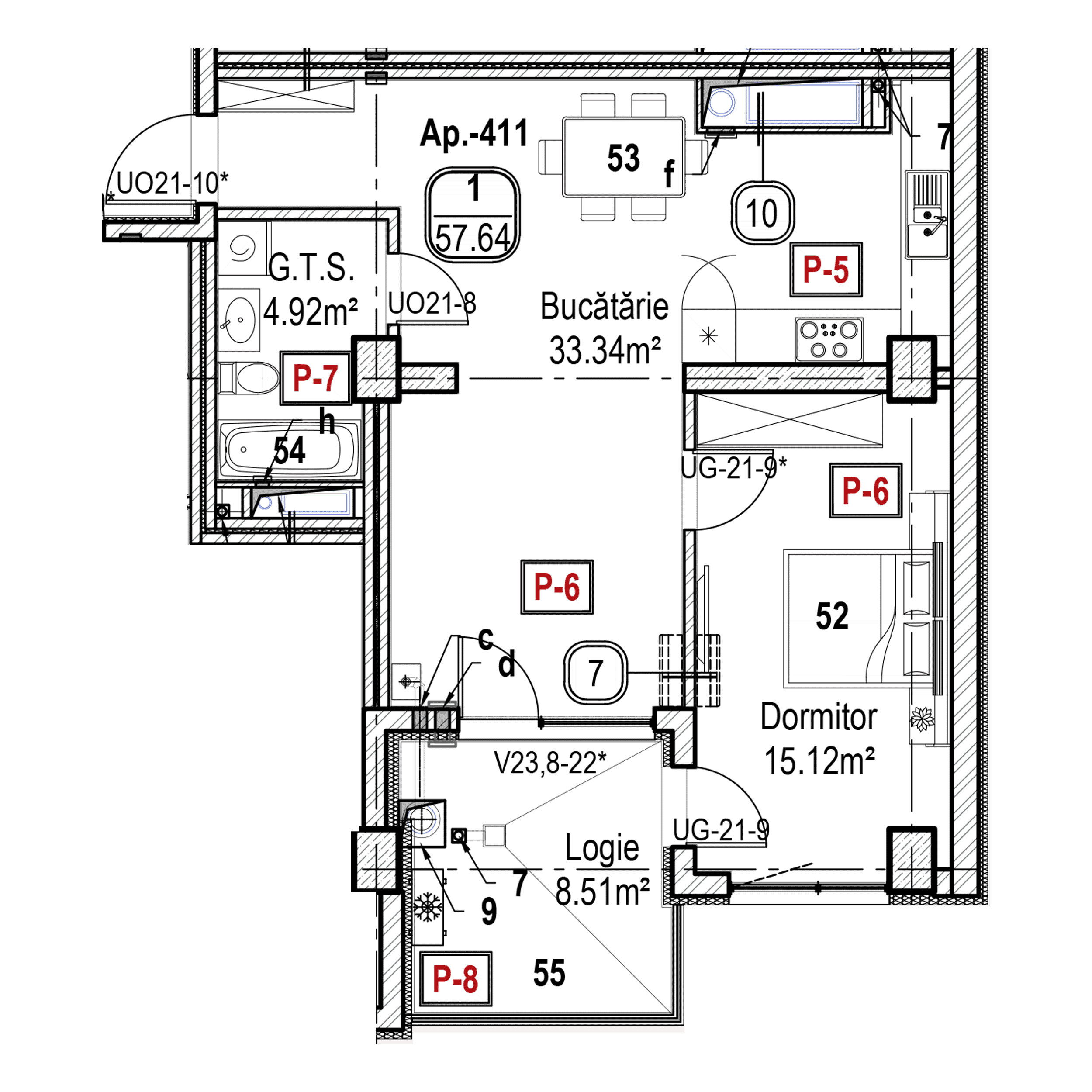 Apartament cu 1 cameră