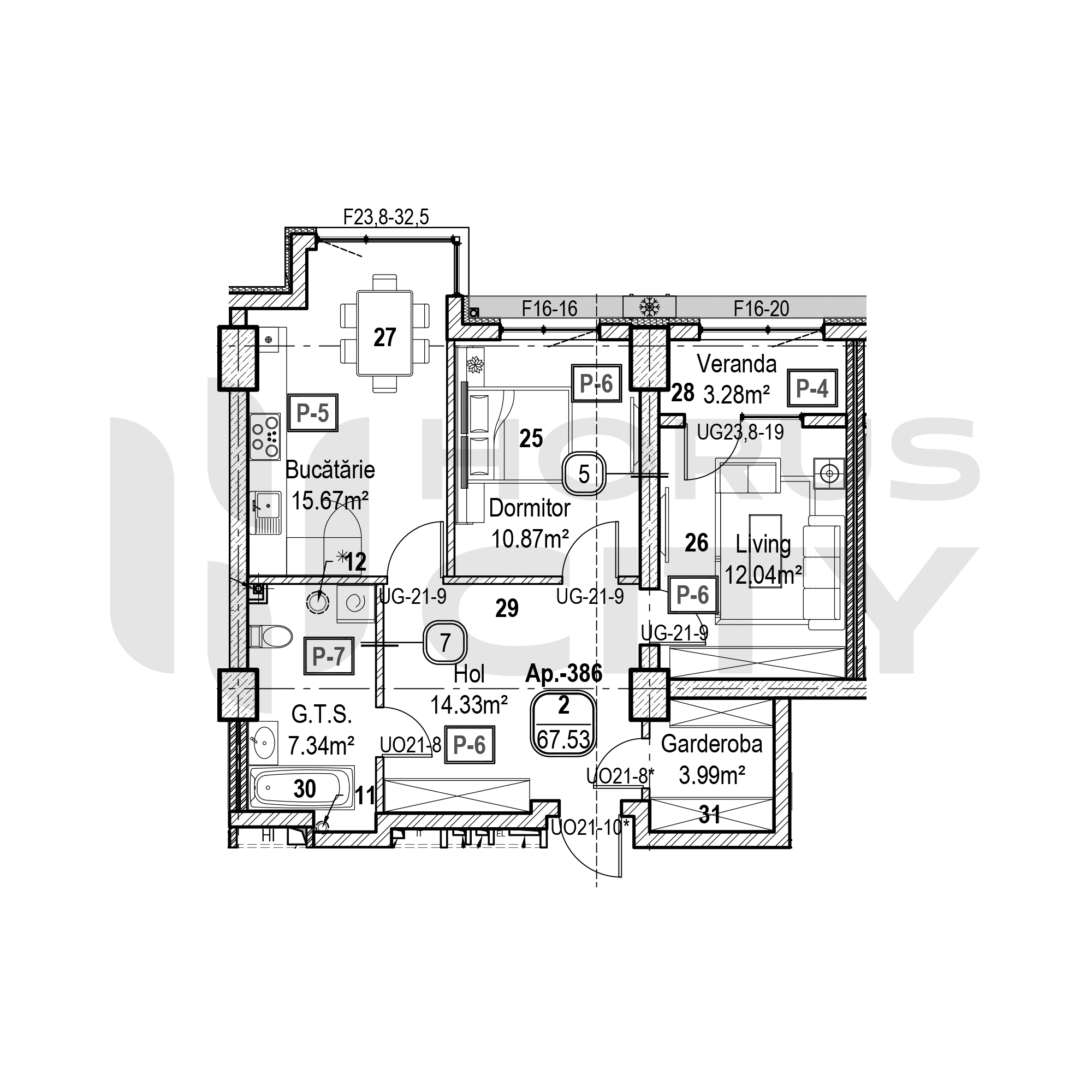 Apartament cu 2 camere
