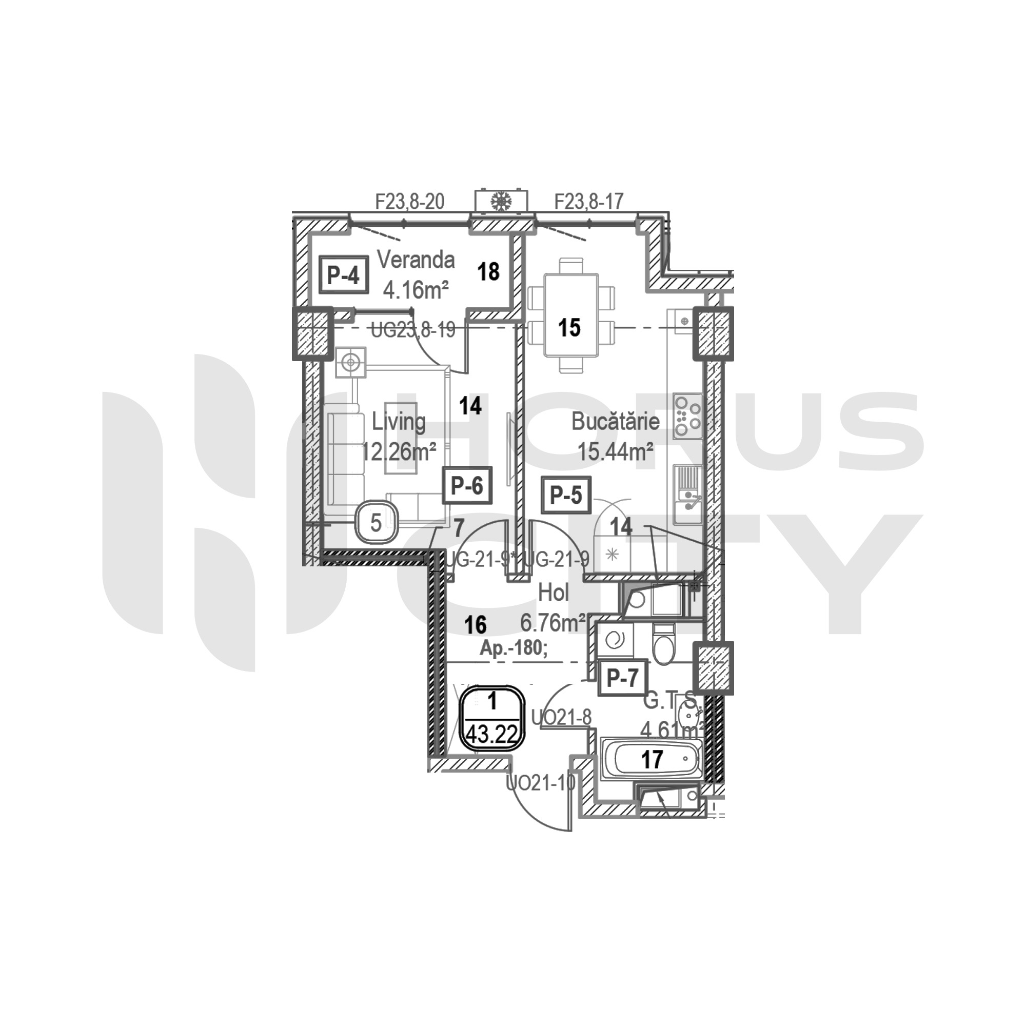 Apartament cu 1 cameră