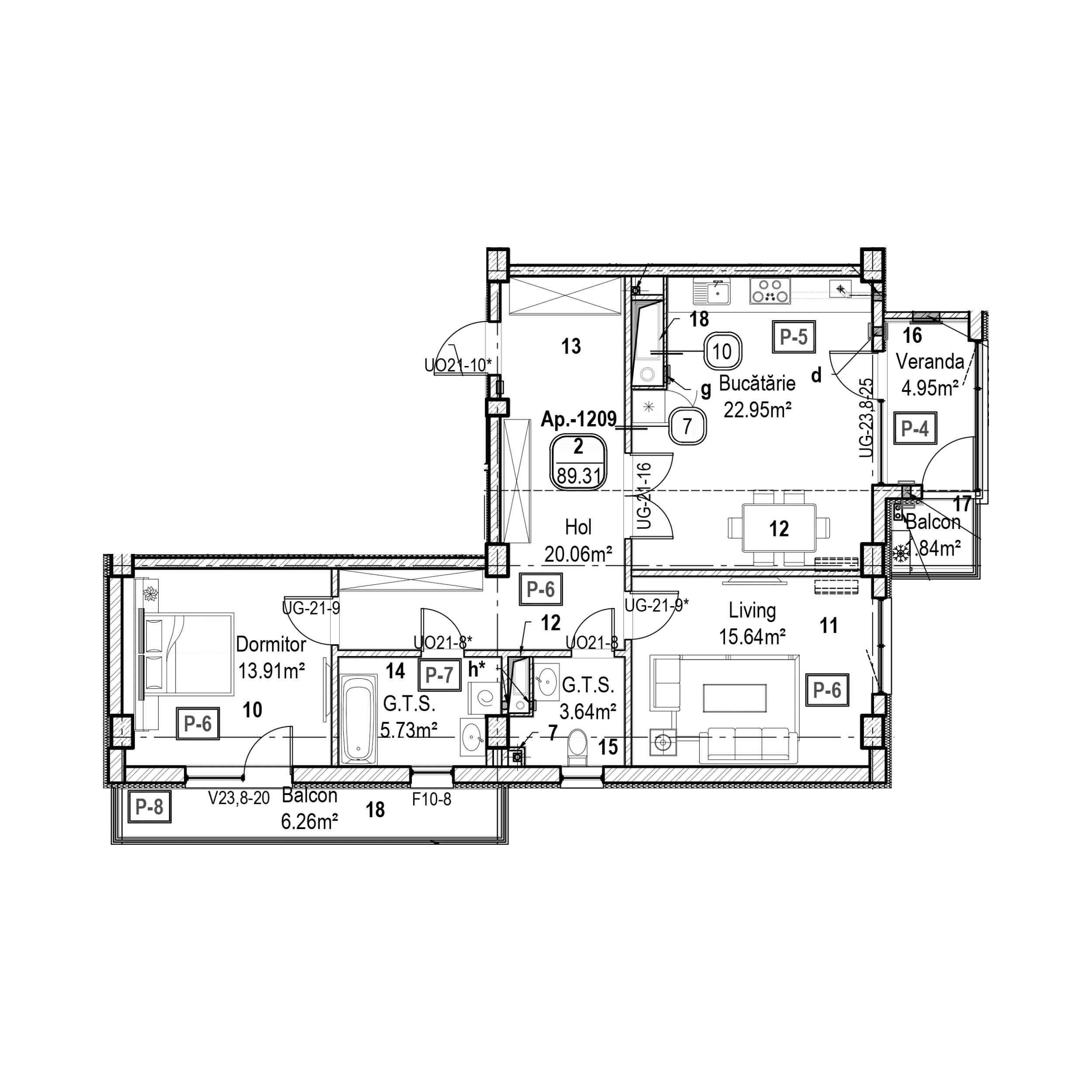Apartament cu 2 camere