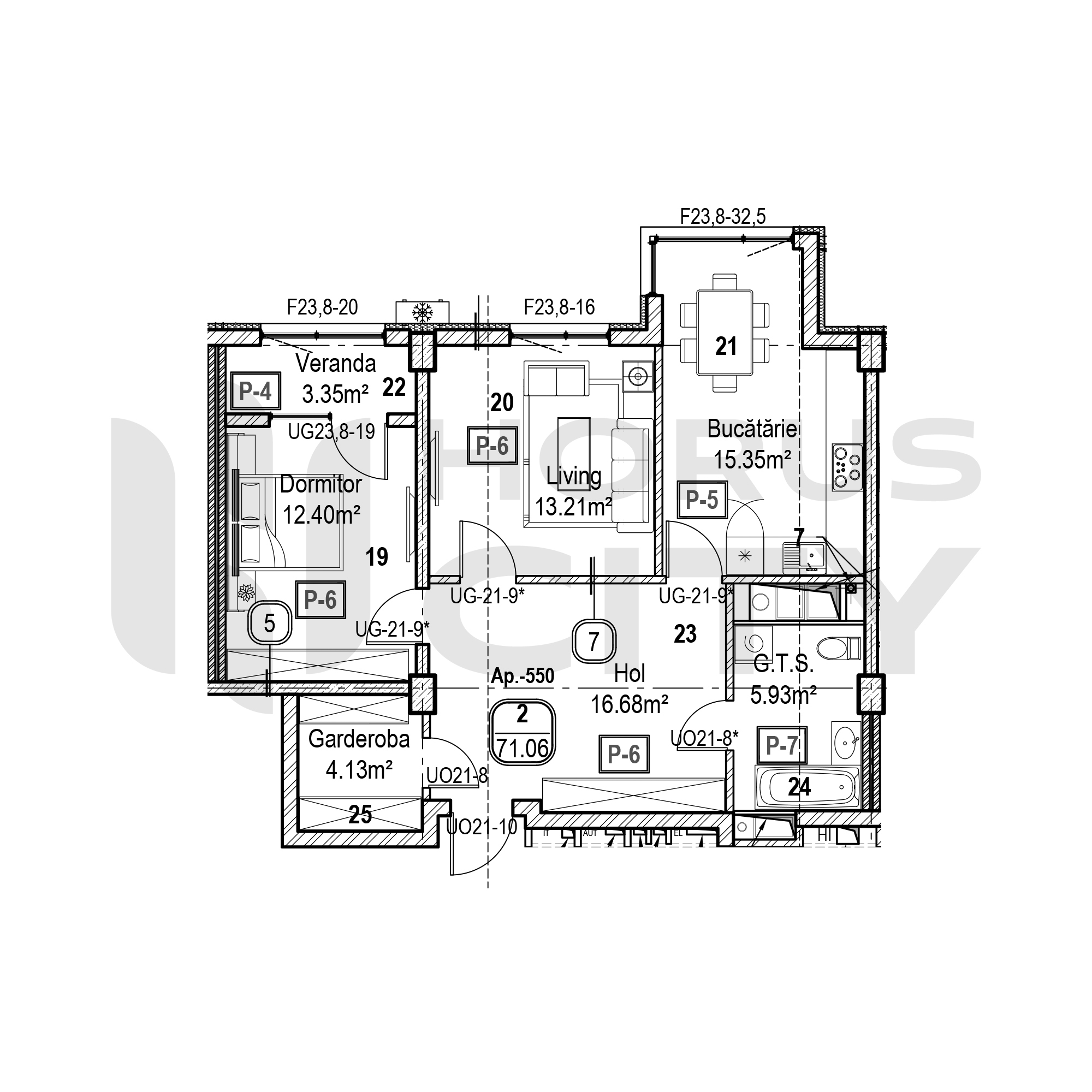 Apartament cu 2 camere