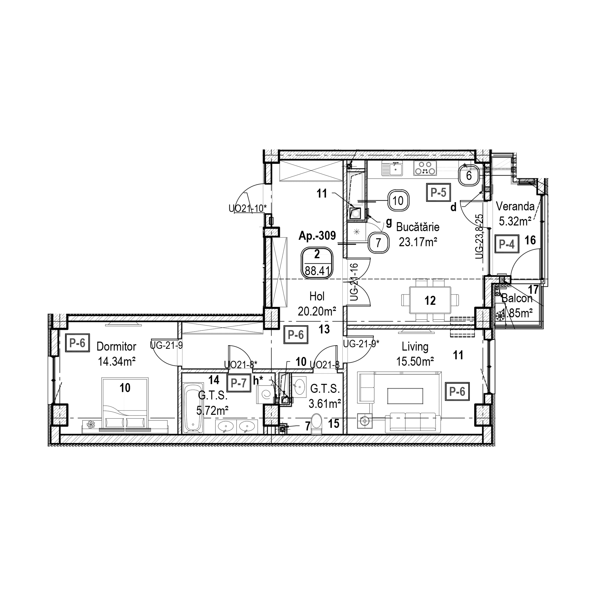 Apartament cu 2 camere