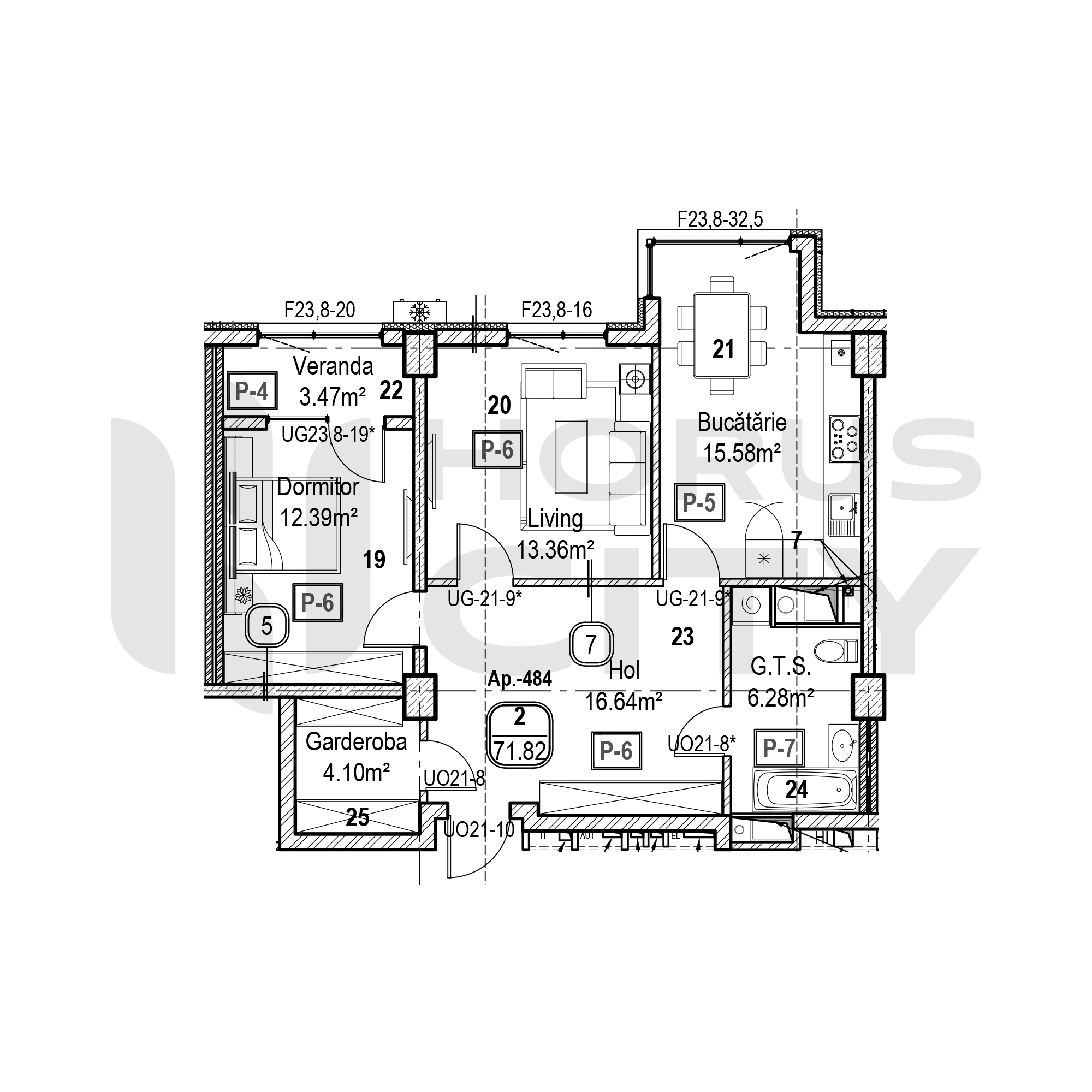 Apartament cu 2 camere