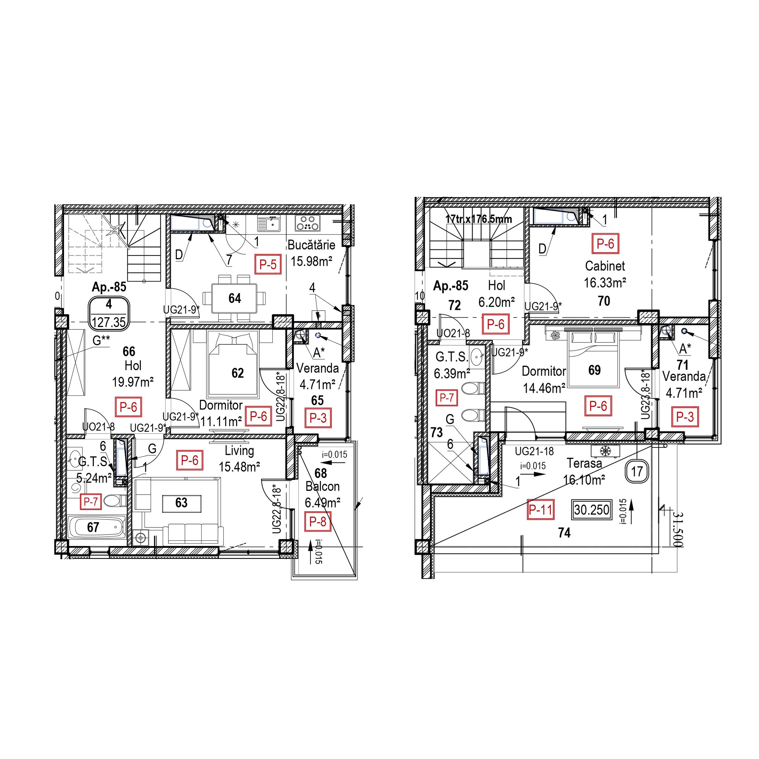 Apartament cu 4 camere