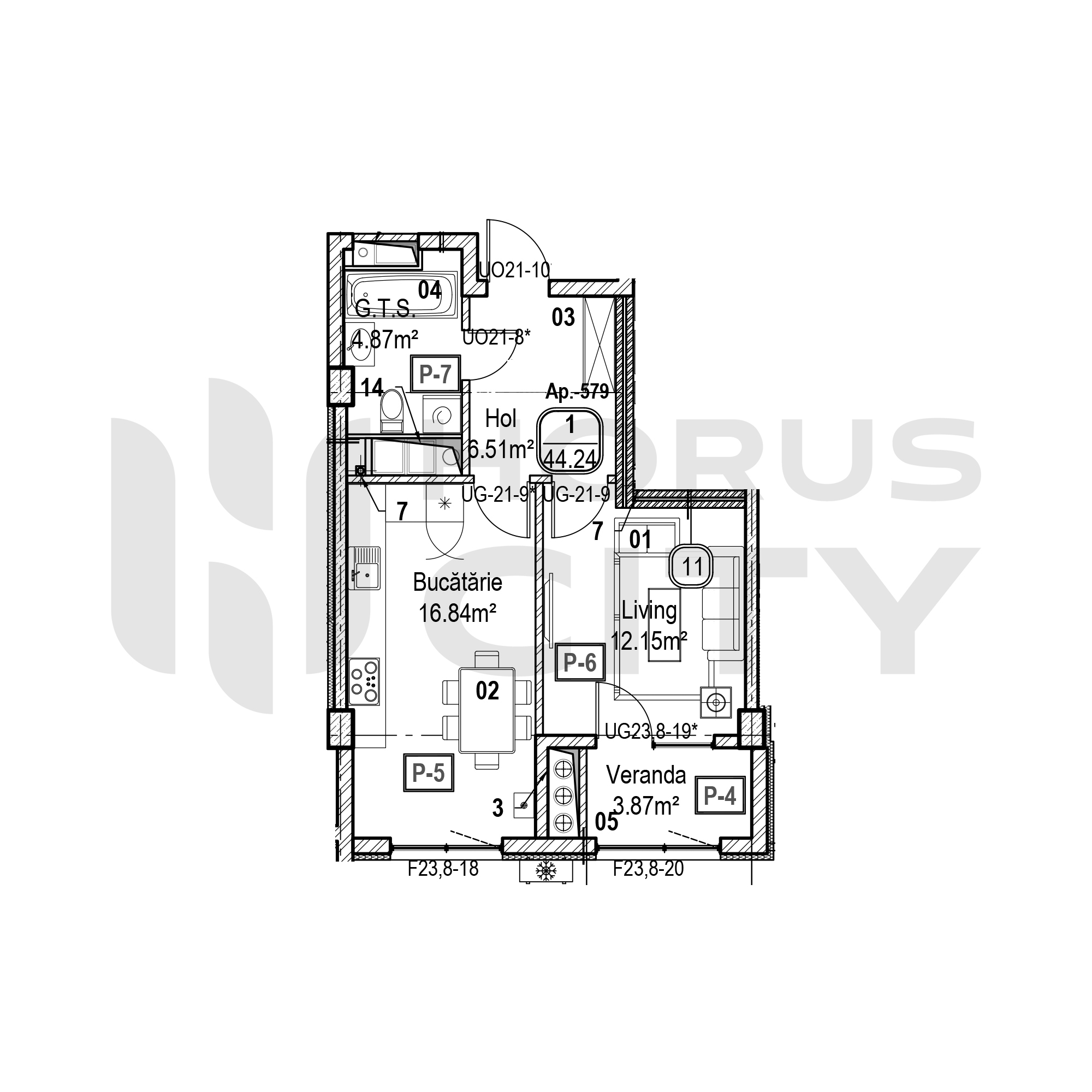 Apartament cu 1 cameră