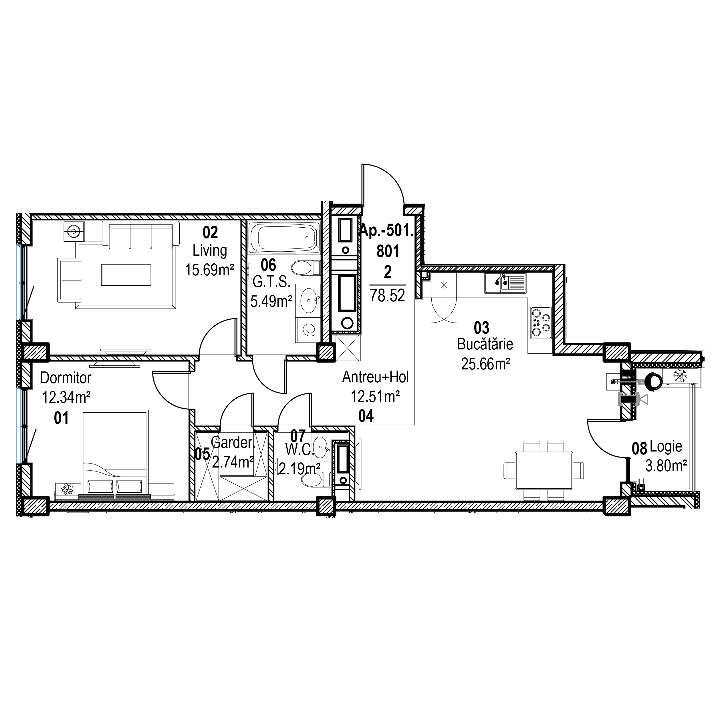Blocul 1-14 / Etajul 5