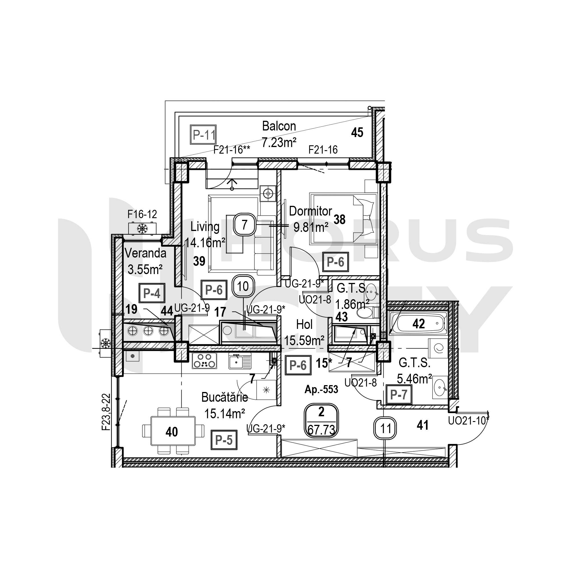 Apartament cu 2 camere