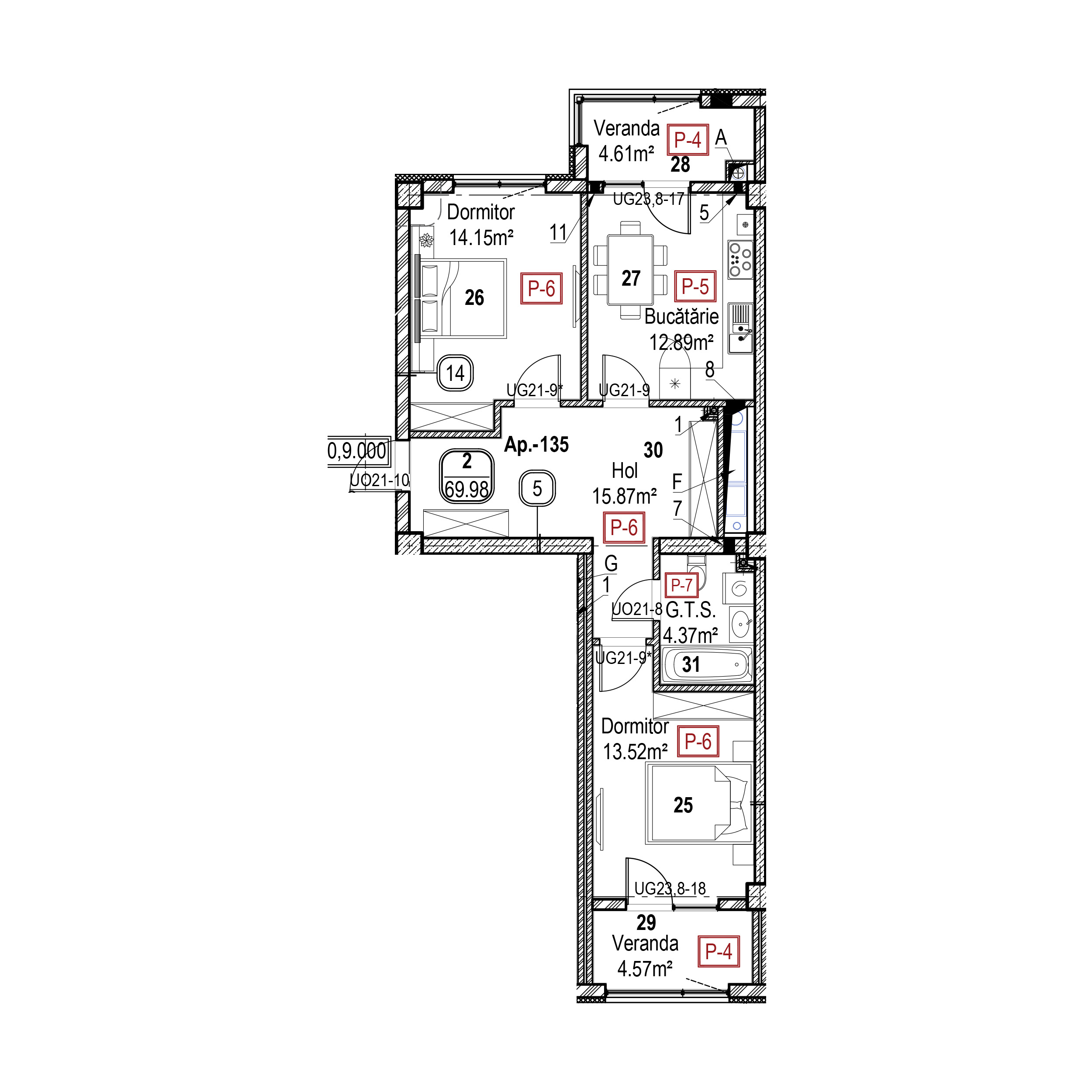 Apartament cu 2 camere