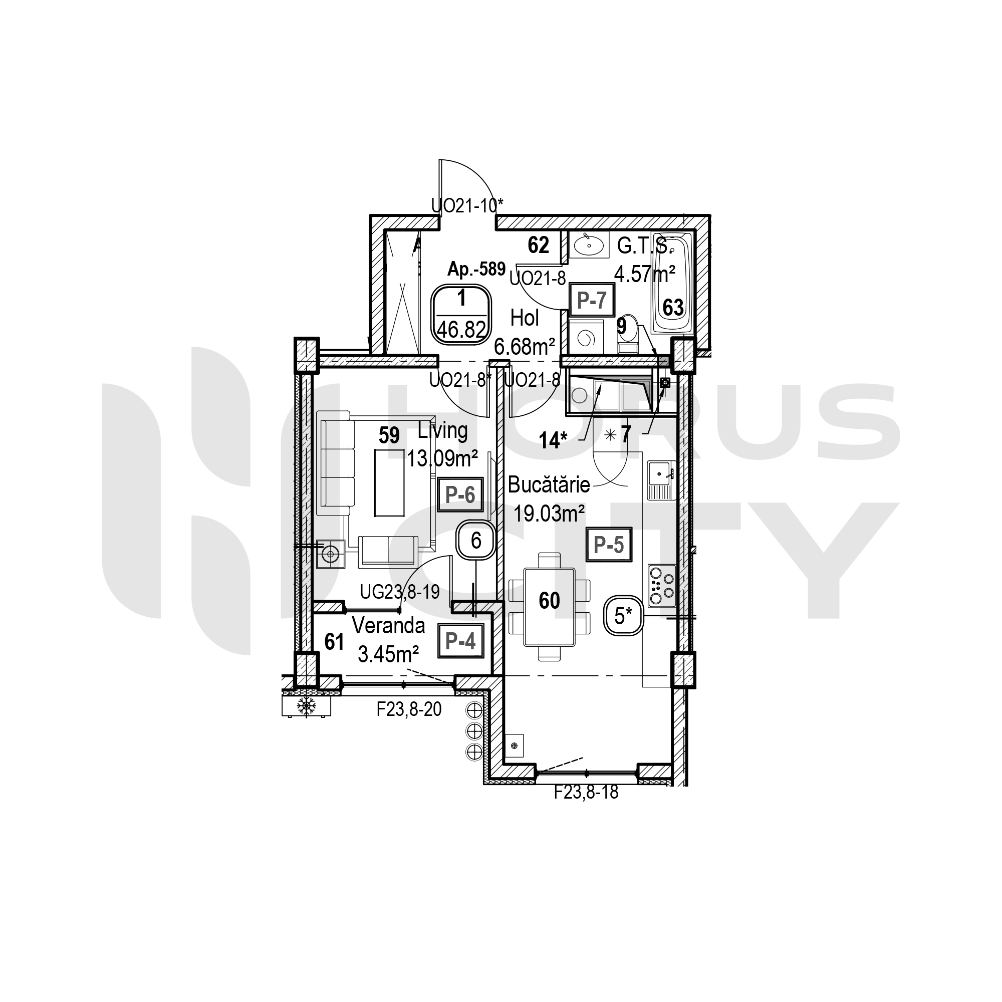 Apartament cu 1 cameră