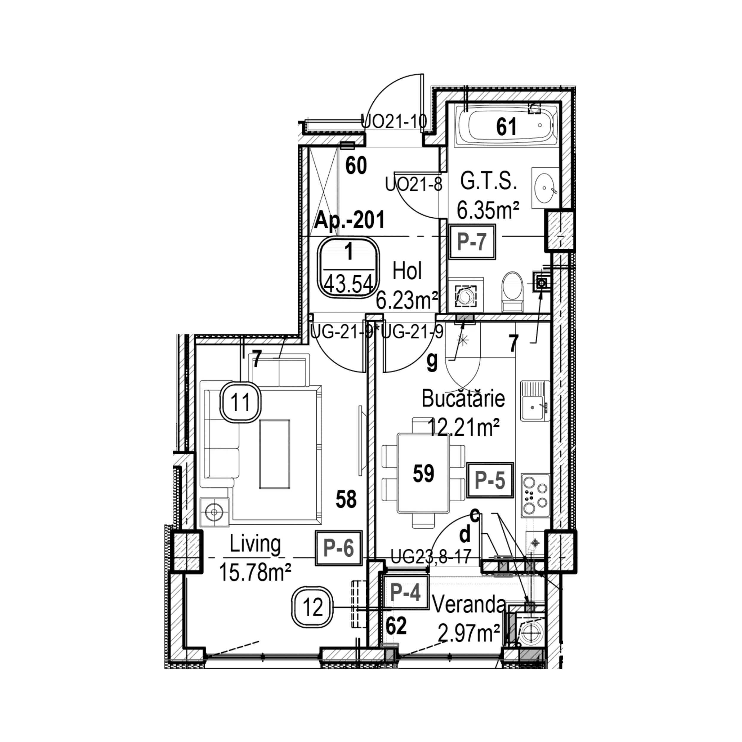 Apartament cu 1 cameră