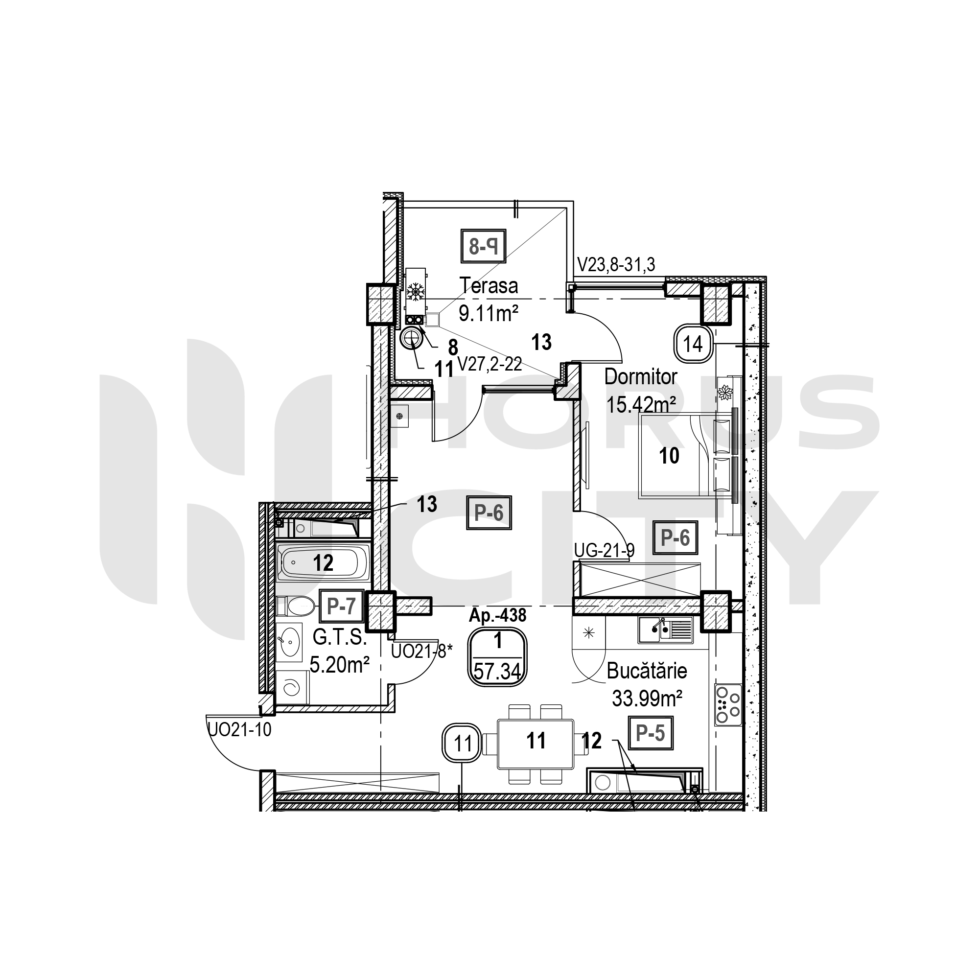 Apartament cu 1 cameră
