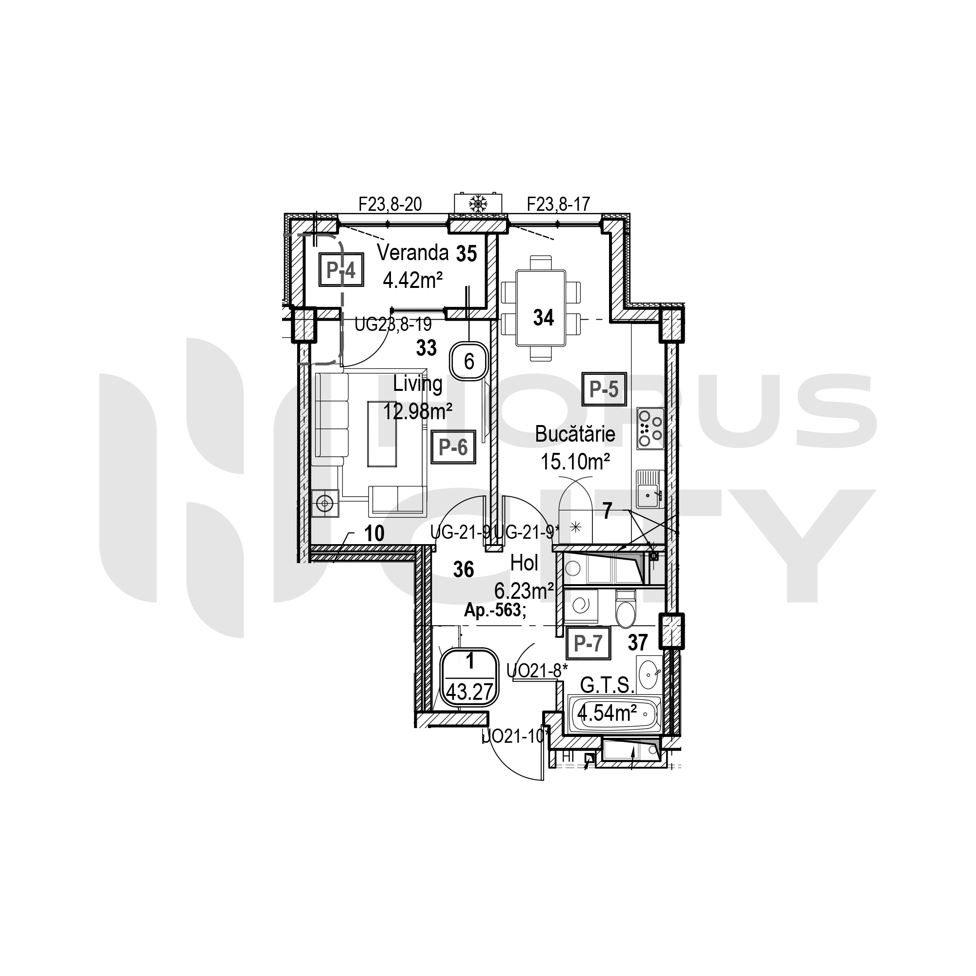 Apartament cu 1 cameră