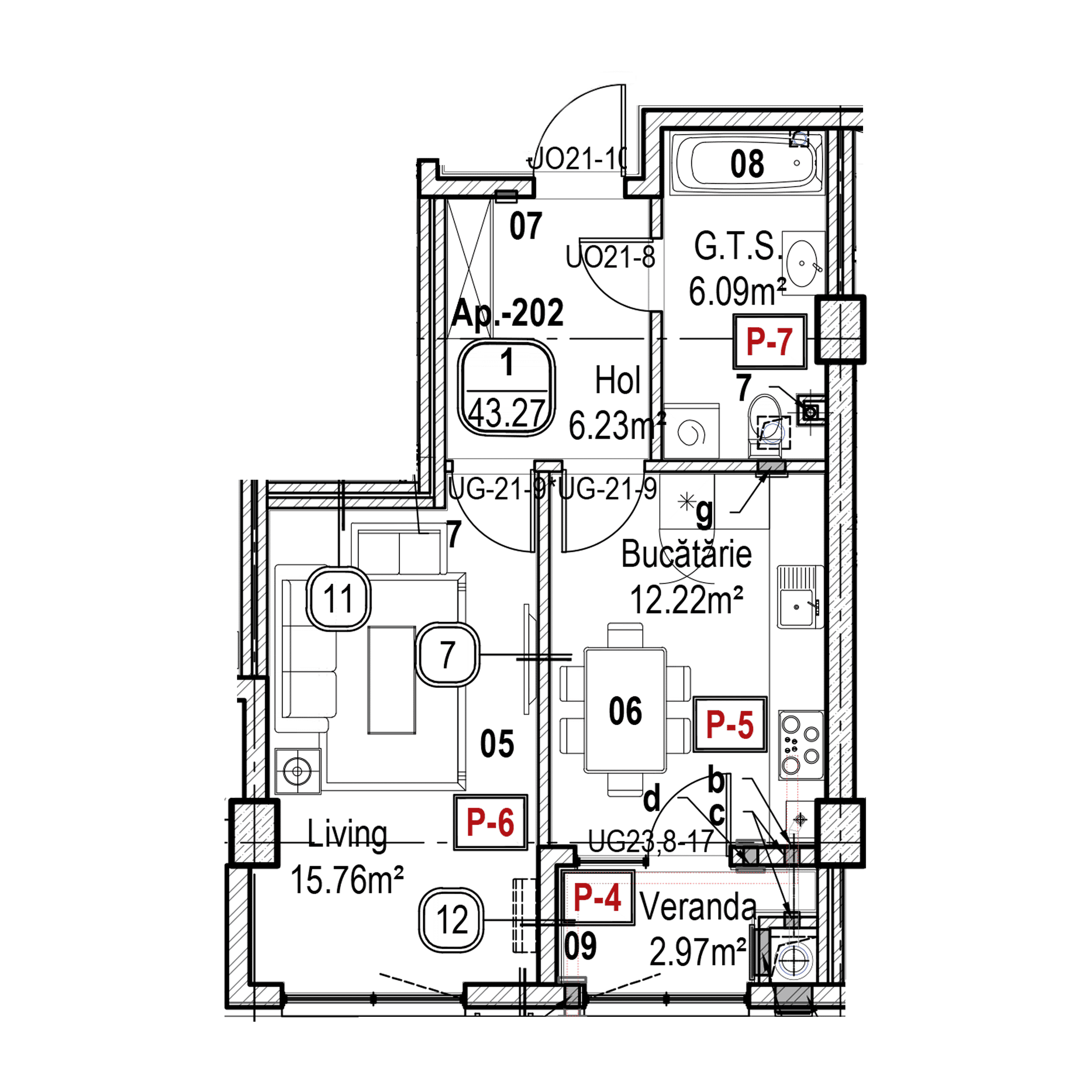 Apartament cu 1 cameră